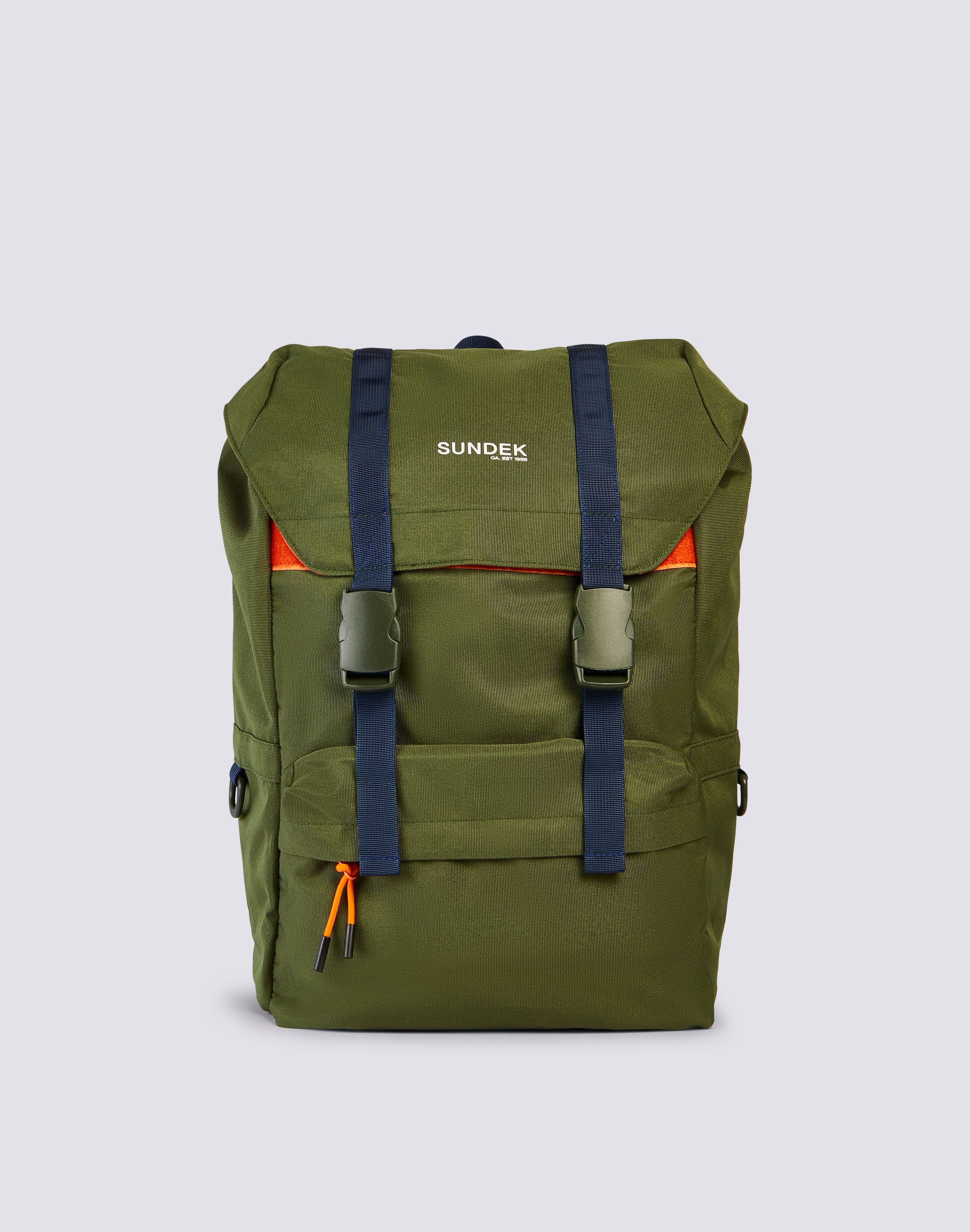 ZAINO MILITARY CON DETTAGLI A CONTRASTO