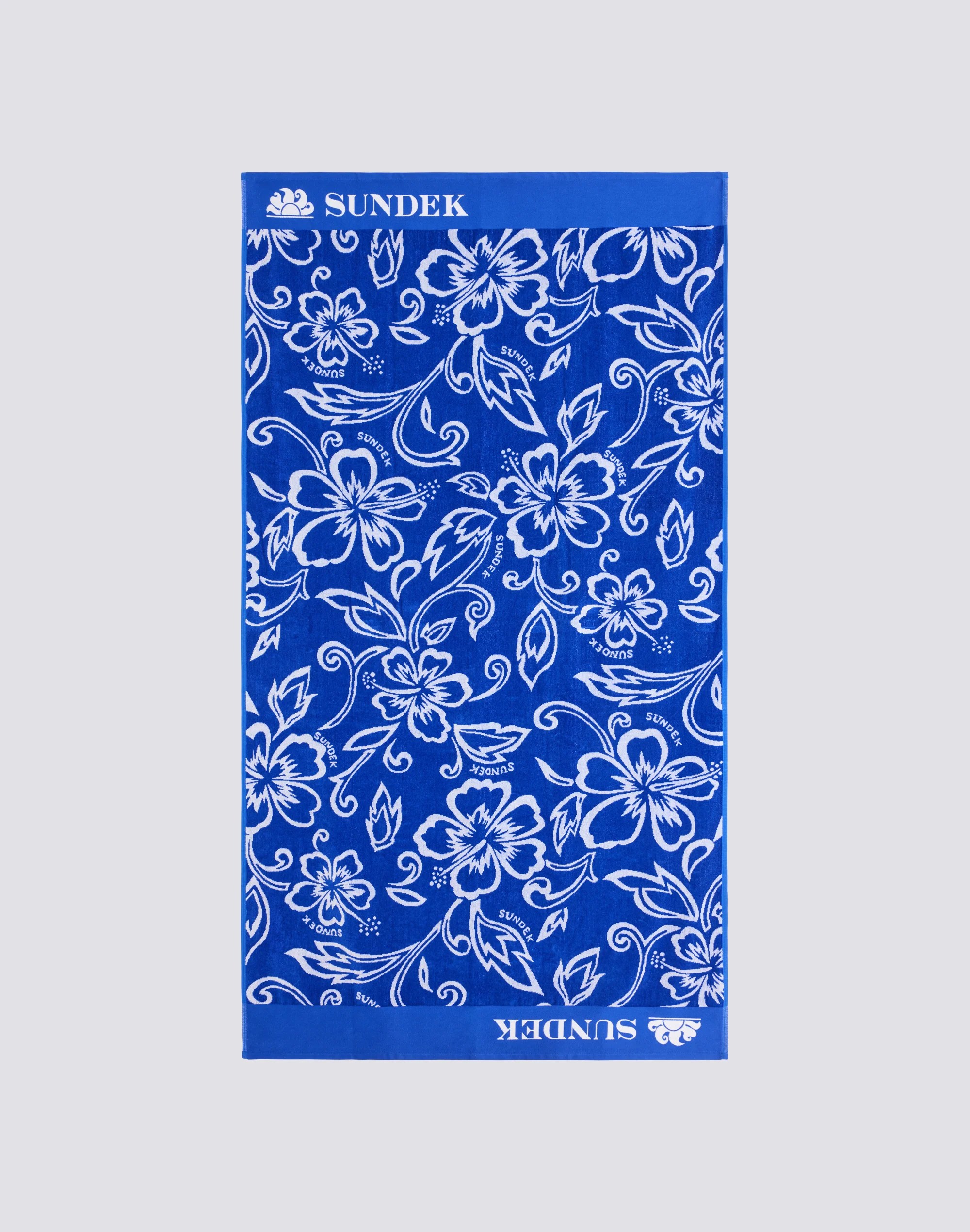 TELO IN SPUGNA JACQUARD CON FANTASIA HIBISCUS SK23