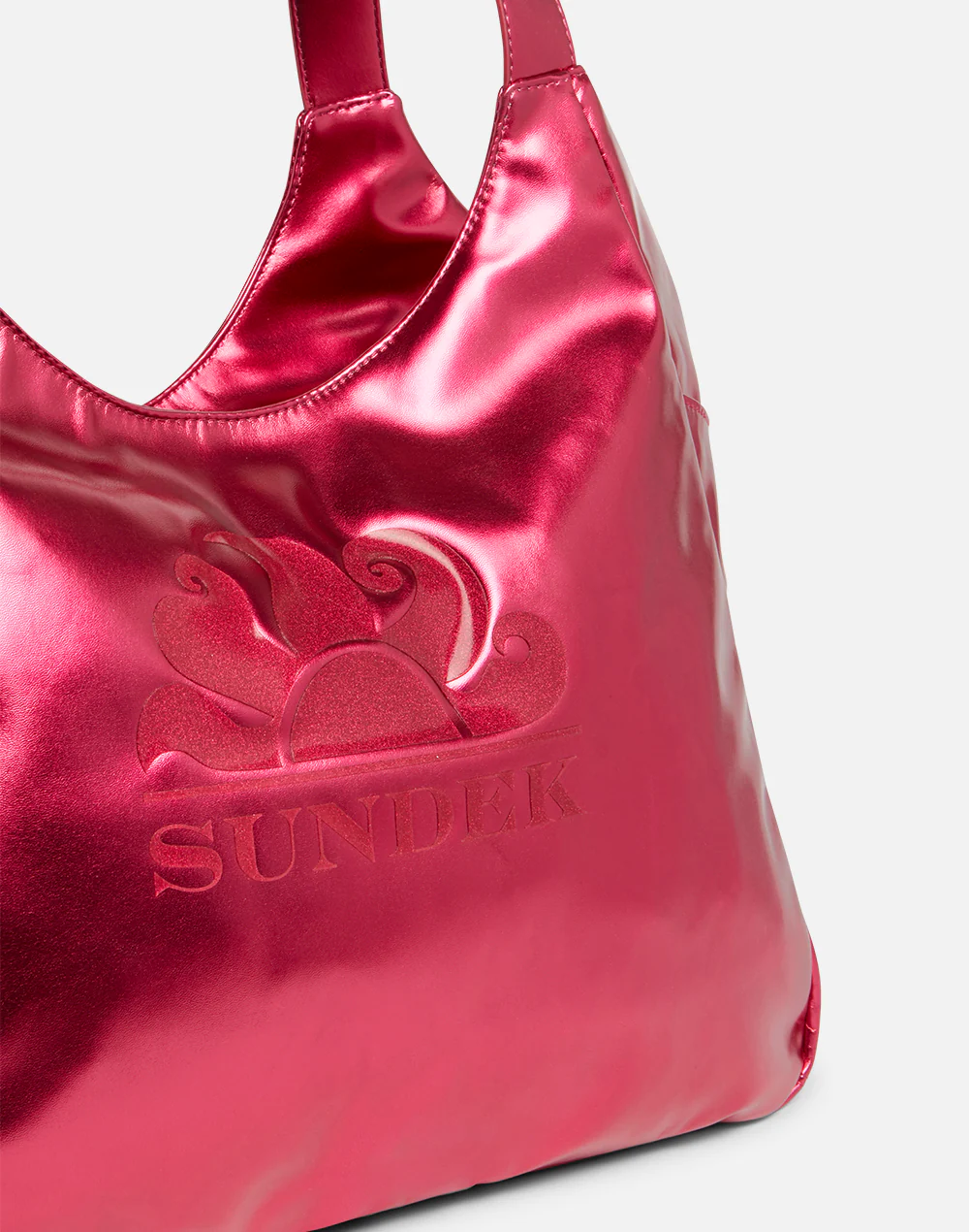 BORSA SHOPPER LAMINATA CON LOGO - Image 3