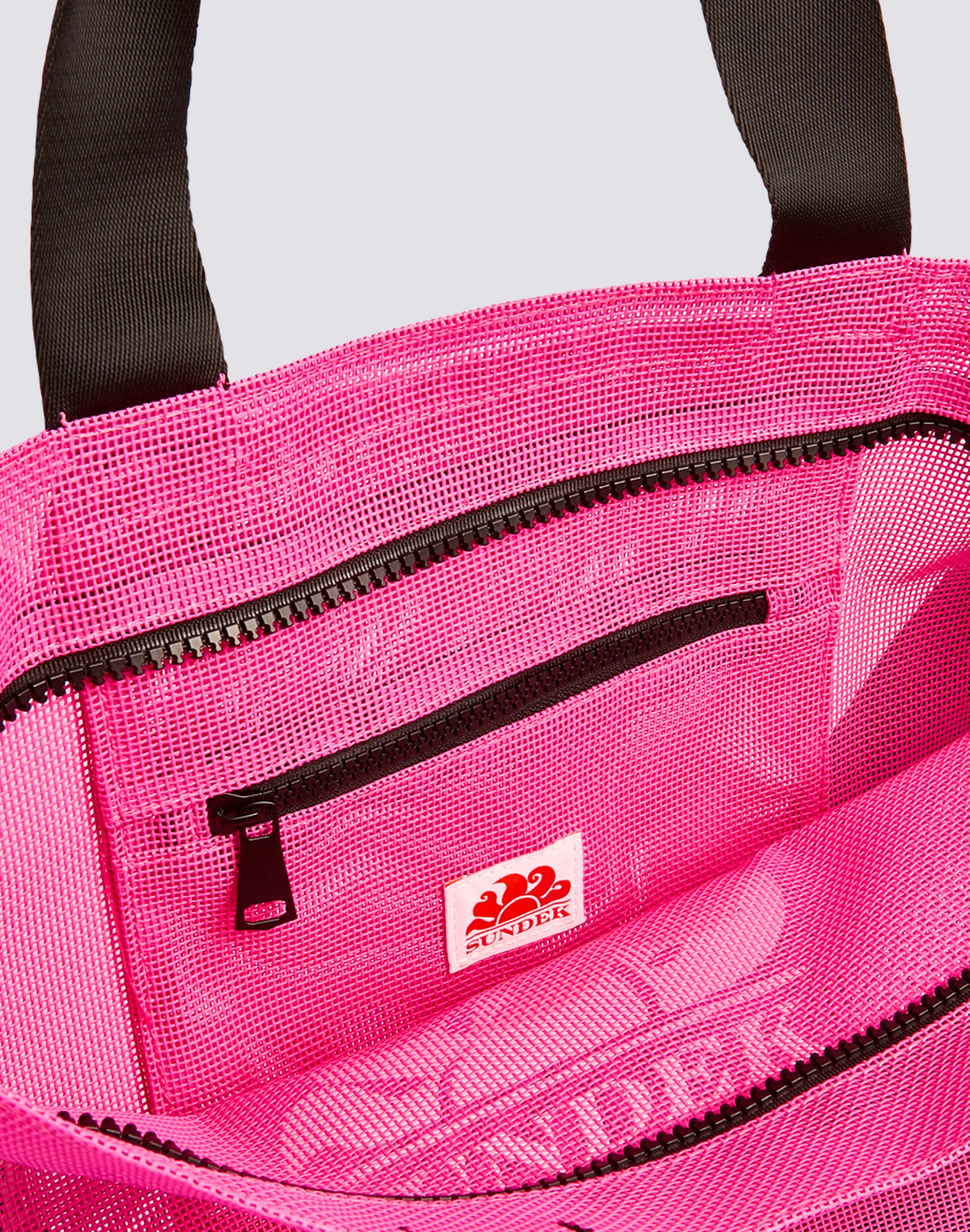 BORSA DA SPIAGGIA IN MESH CON LOGO - Image 4