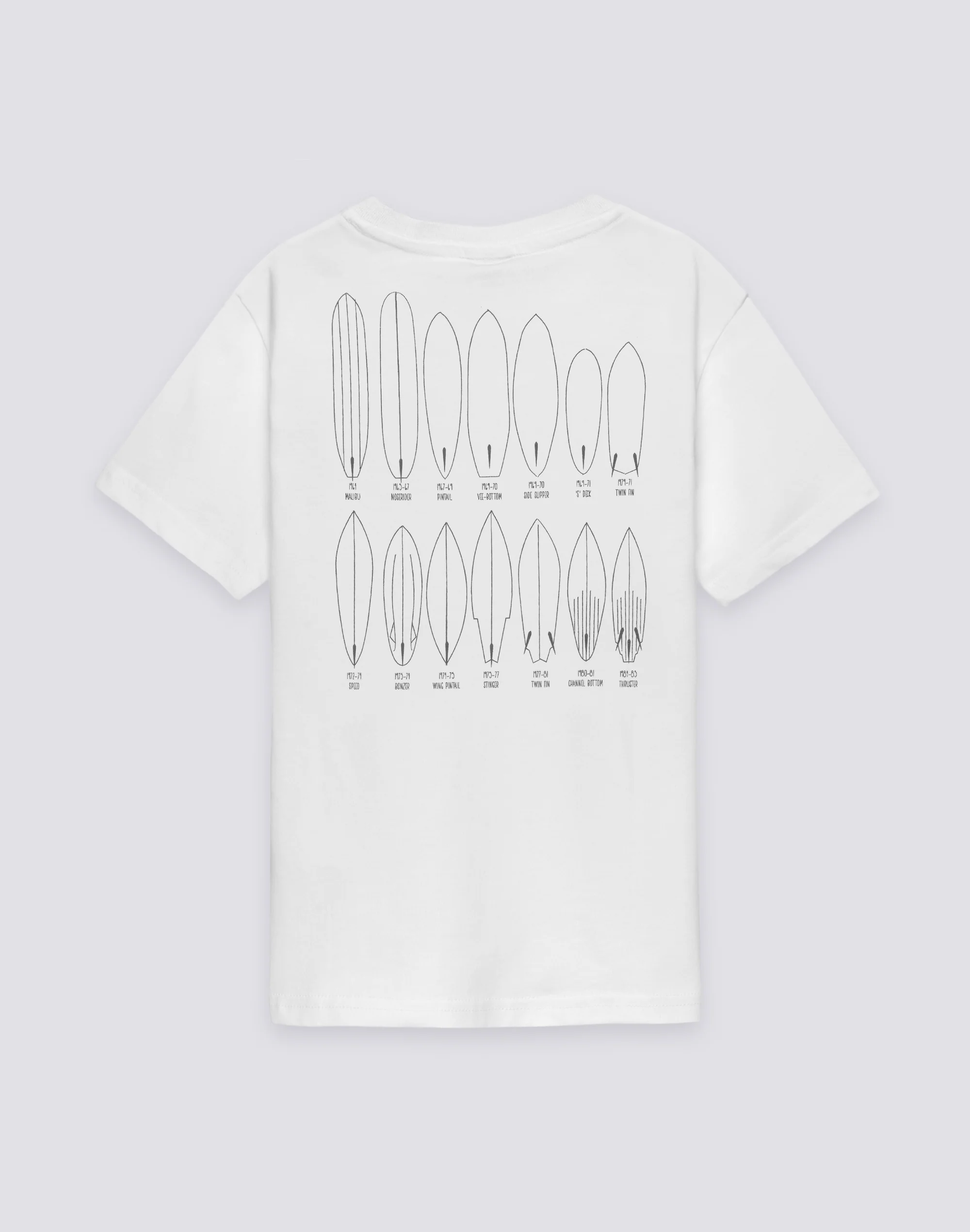 T-SHIRT BAMBINO A MANICA CORTA STAMPA OLD SCHOOL SURF