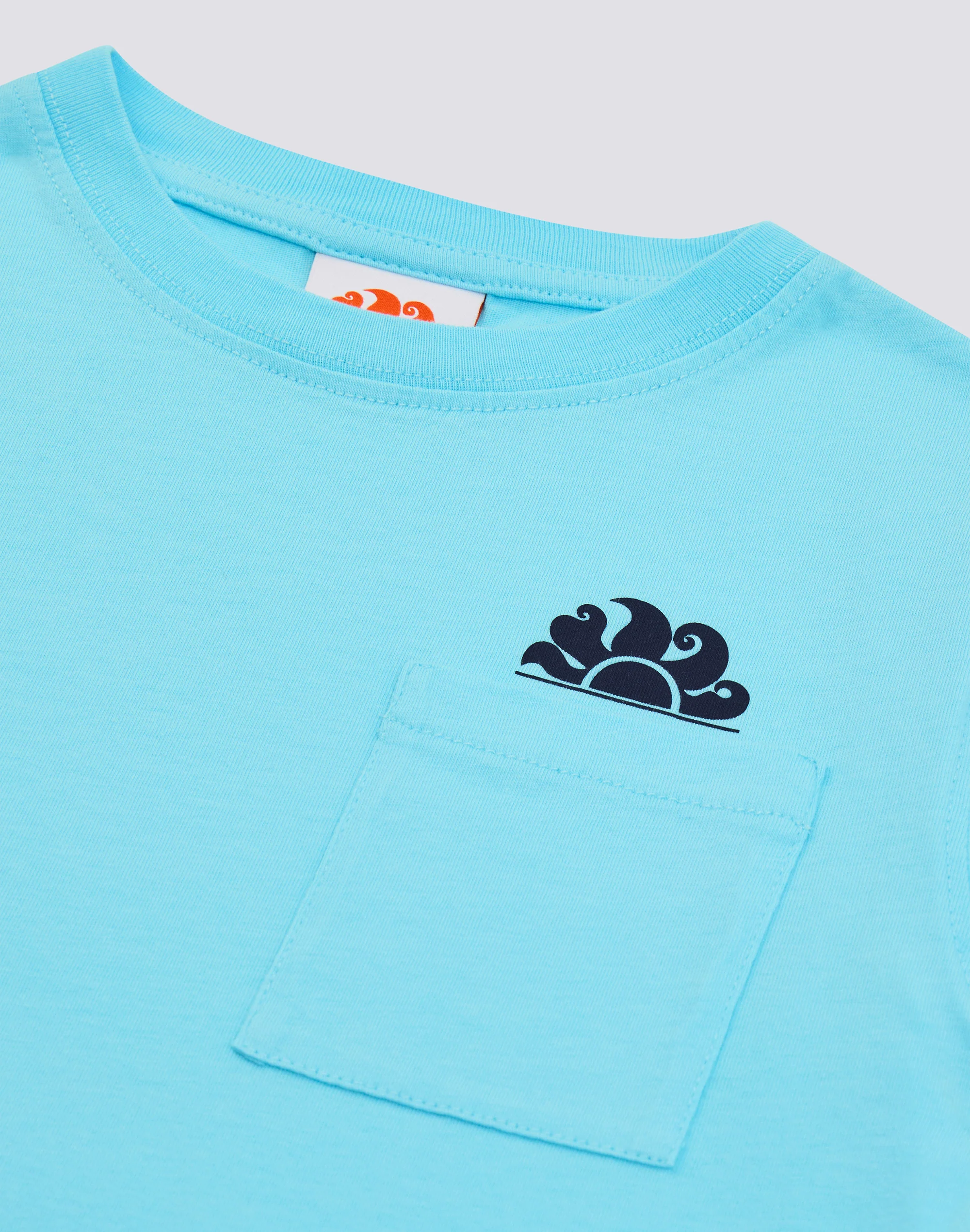 T-SHIRT BAMBINO A MANICA CORTA CON TASCA E LOGO SUL FRONTE - Image 3