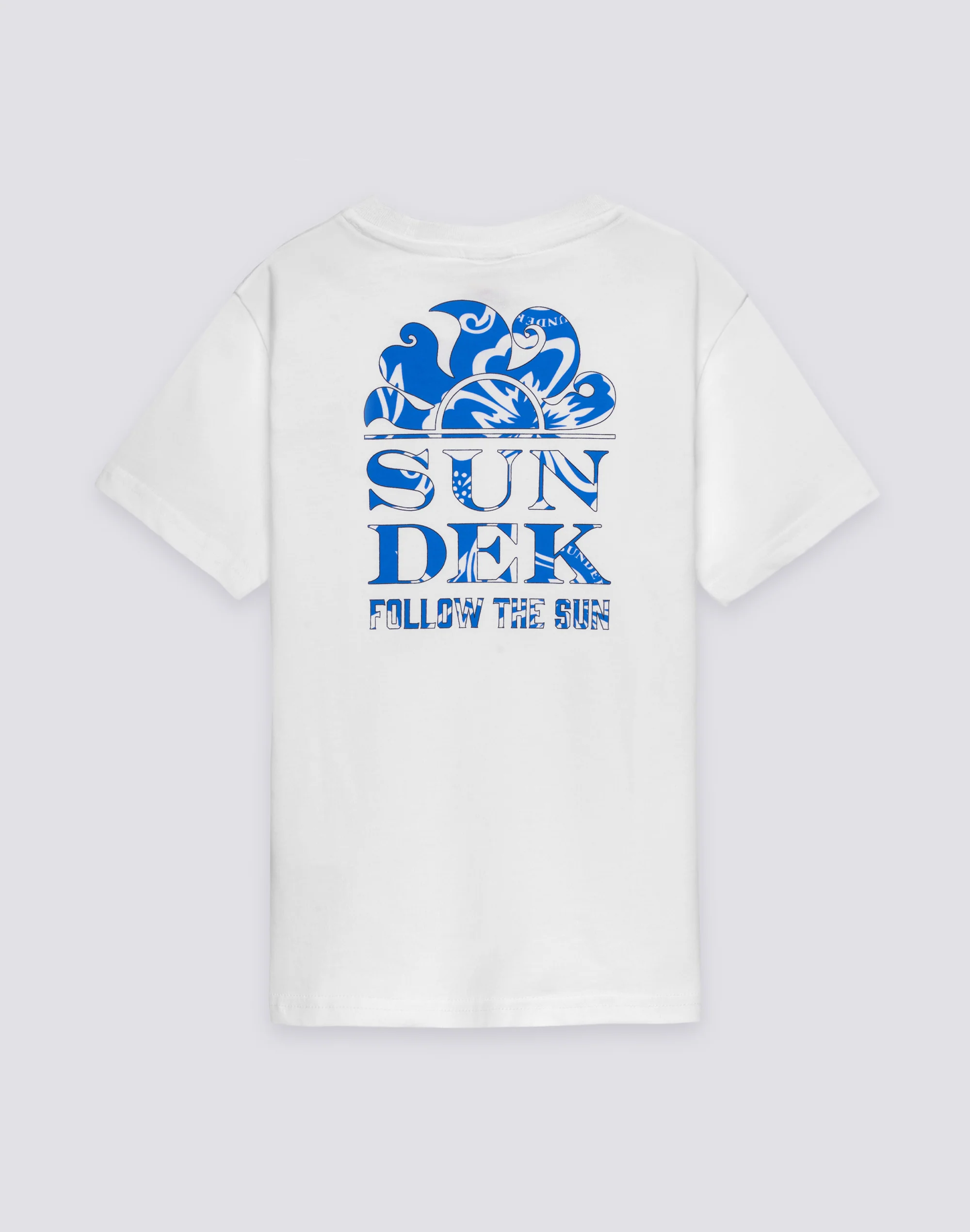 T-SHIRT BAMBINO CON STAMPA POSTERIORE FOLLOW THE SUN HIBISCUS