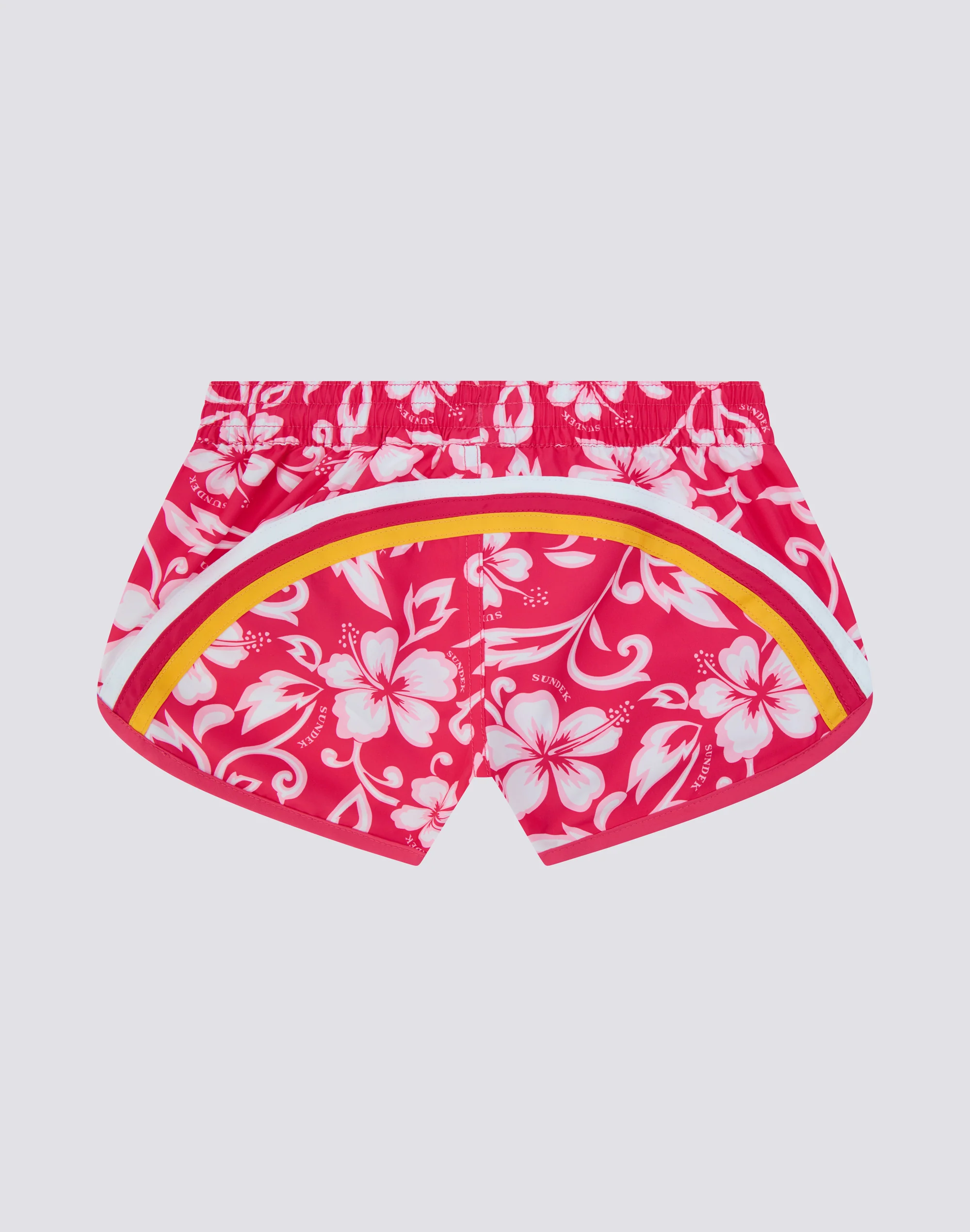 PANTALONCINO MARE CORTO BAMBINA MARGATE CON STAMPA HIBISCUS SK23