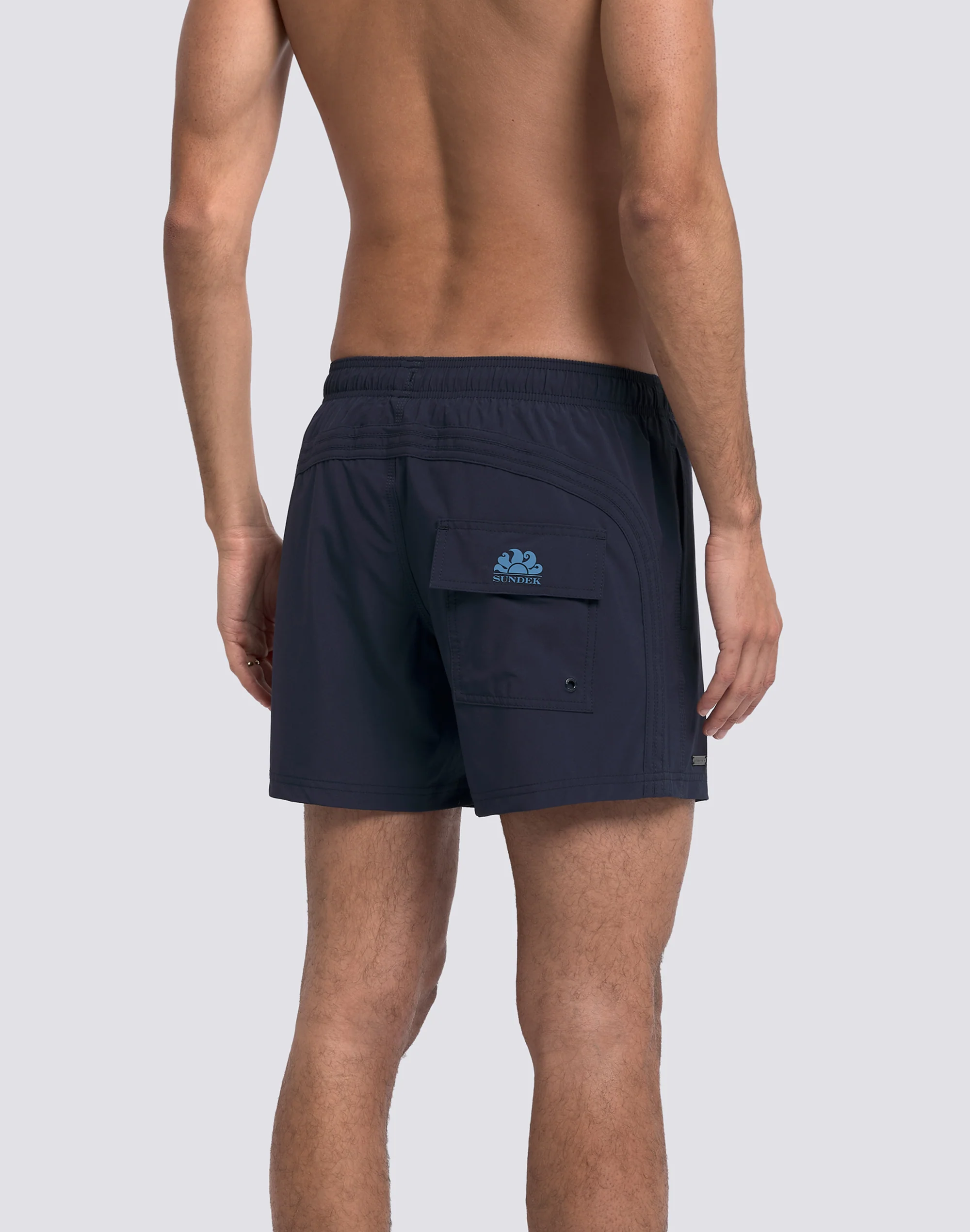 COSTUME DA BAGNO UOMO CORTO VITA ELASTICATA GOLDENWAVE TINTA UNITA 4WAY STRETCH - Image 5