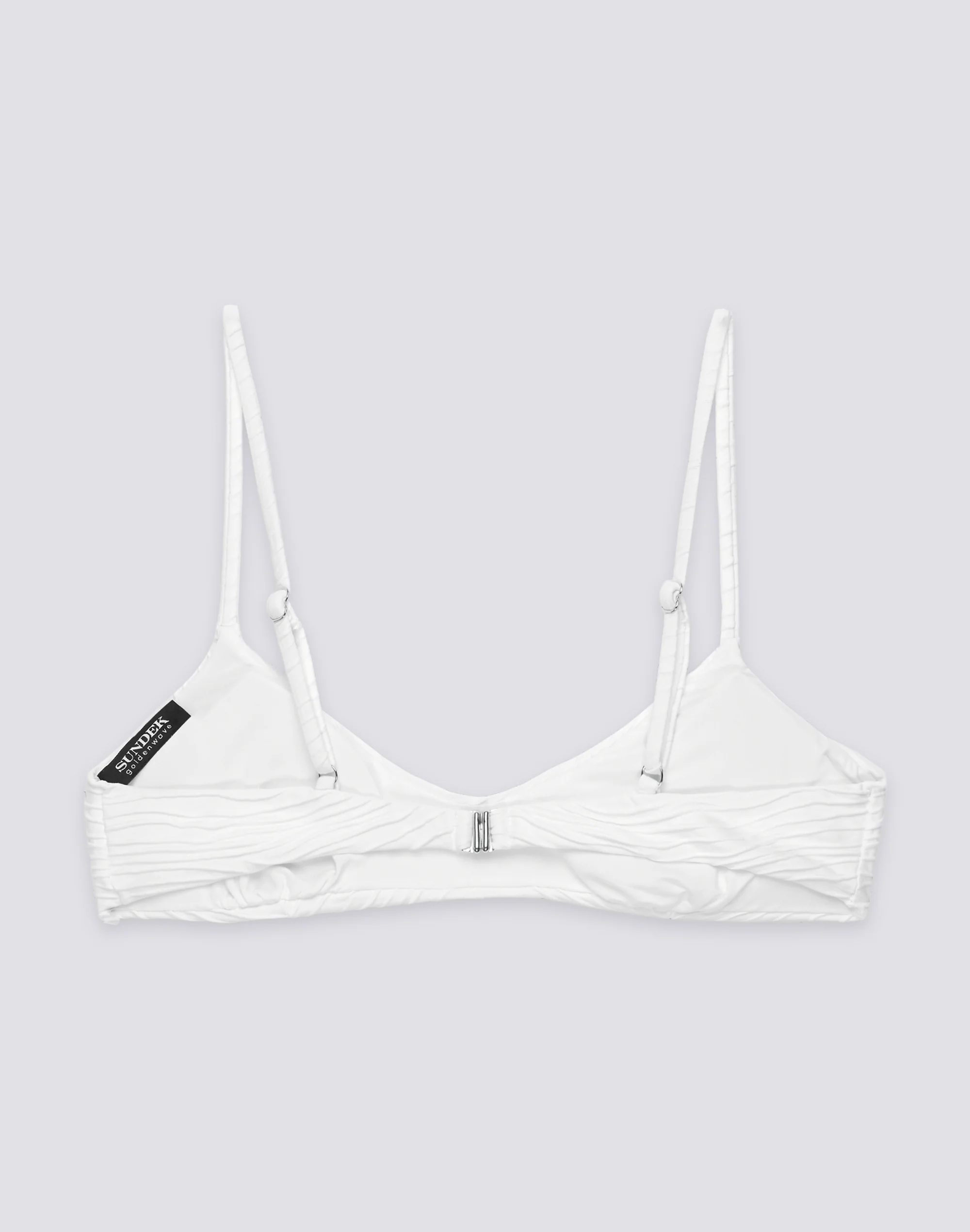 ELODIE - BIKINI TOP BRALETTE JACQUARD EFFETTO WAVE - Image 2