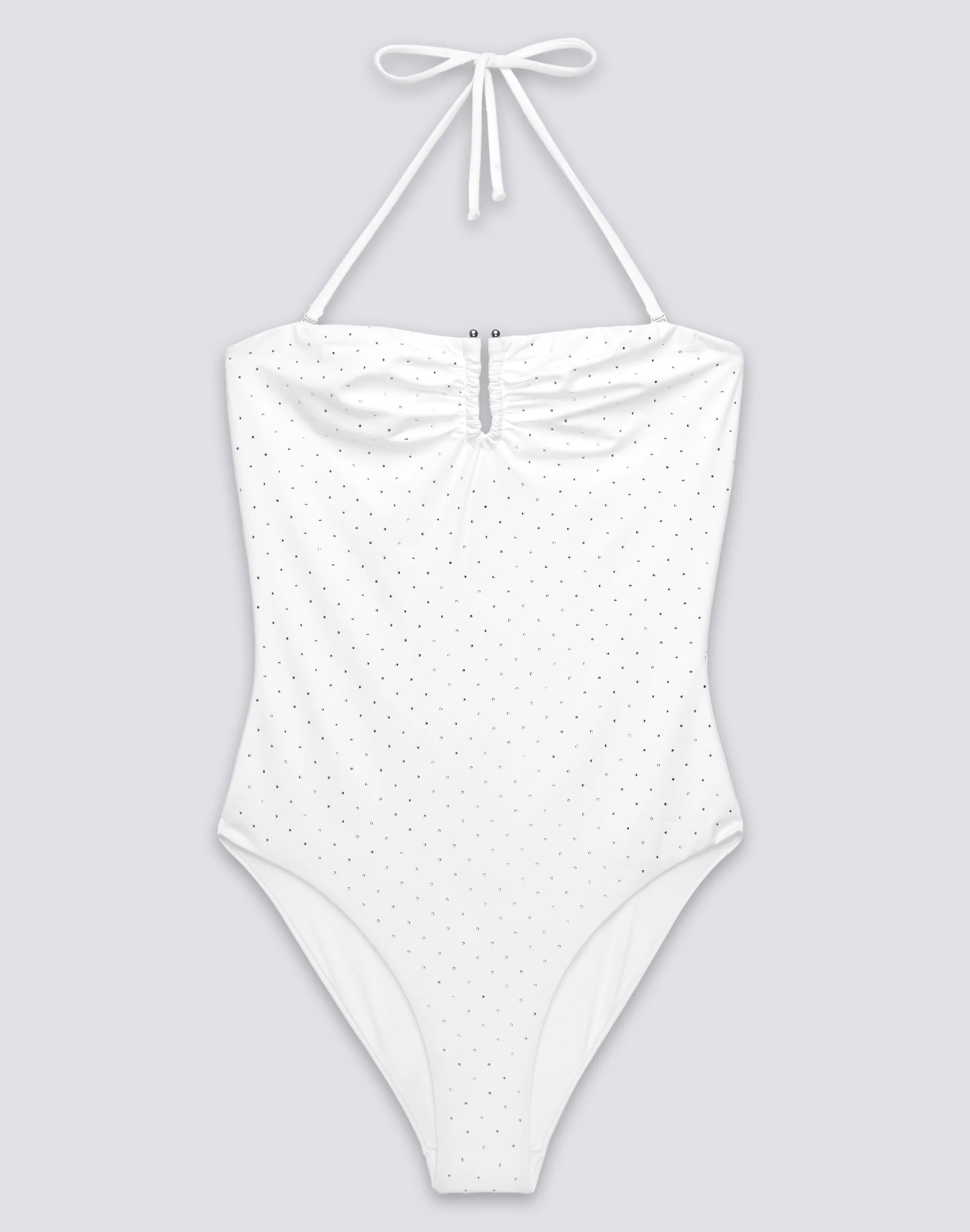 COSTUME INTERO DONNA CON STRASS E SCHIENA COPERTA