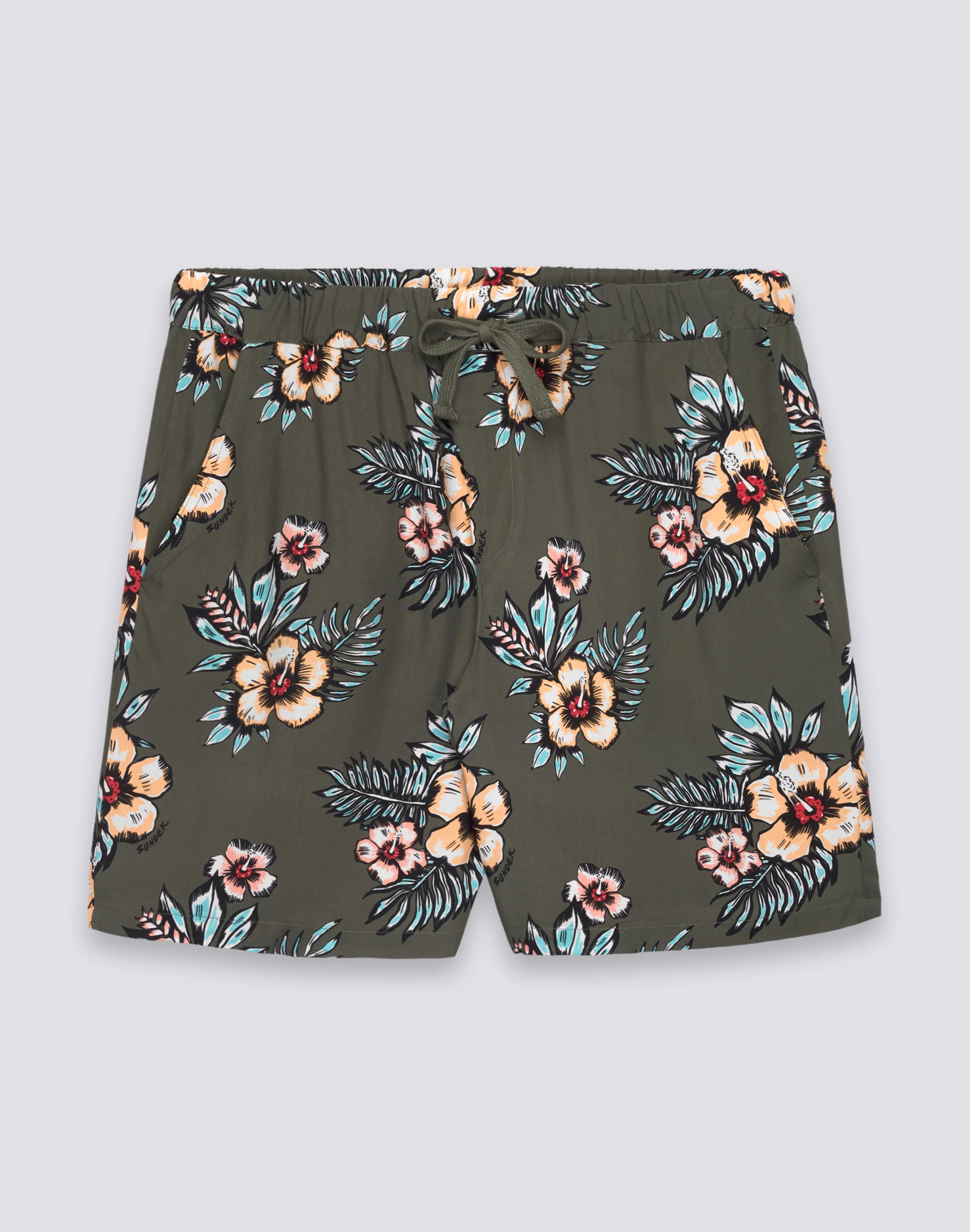 WALKSHORT UOMO STAMPATO IN VISCOSA POPELINE