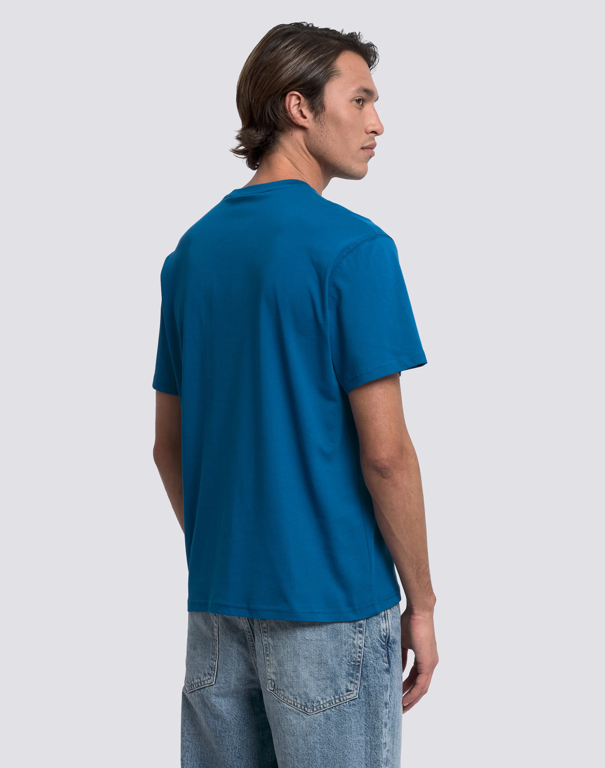 T-SHIRT UOMO A GIROCOLLO CON STAMPA LOGO - Image 5