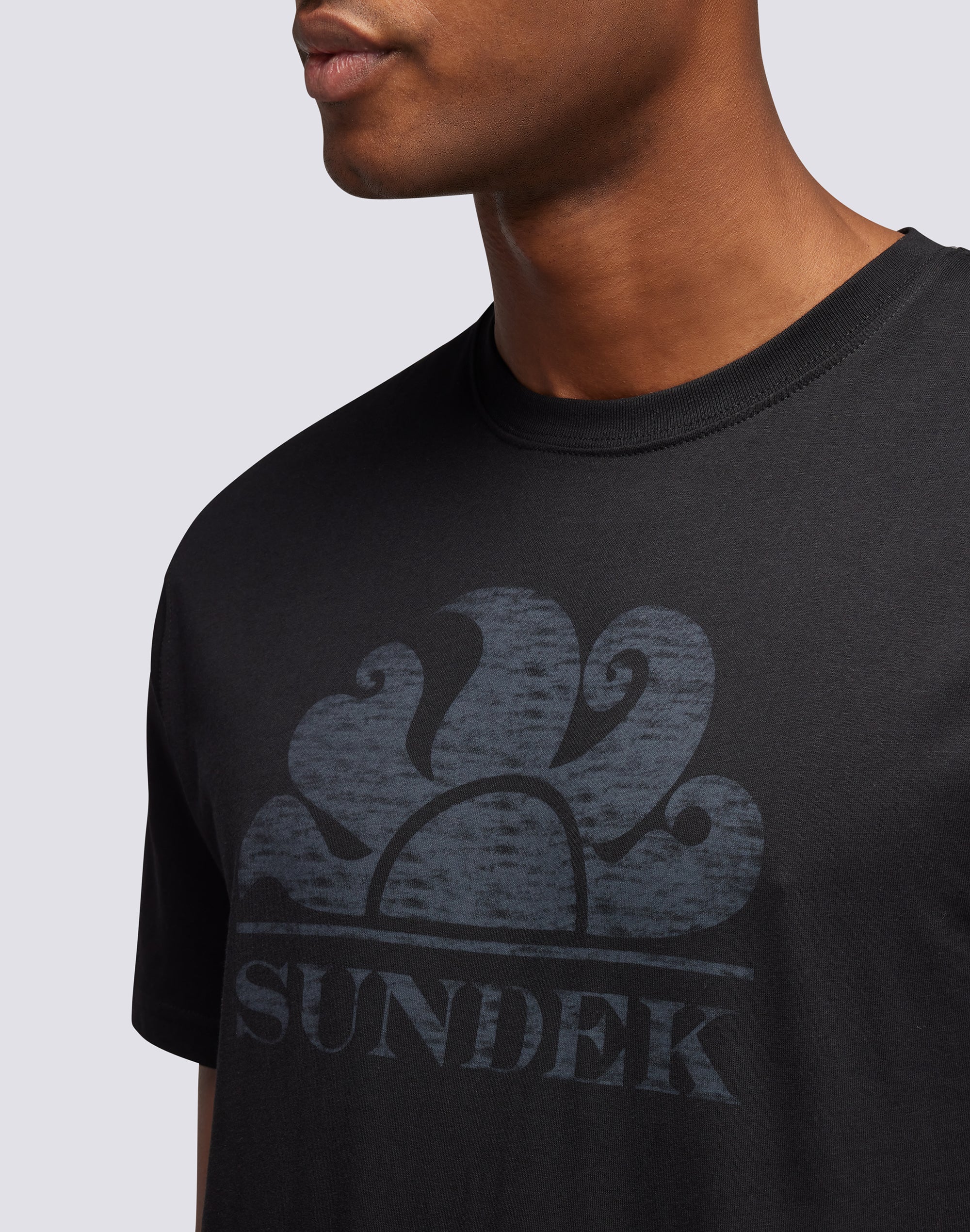 T-SHIRT MANICHE CORTE CON LOGO - Image 4