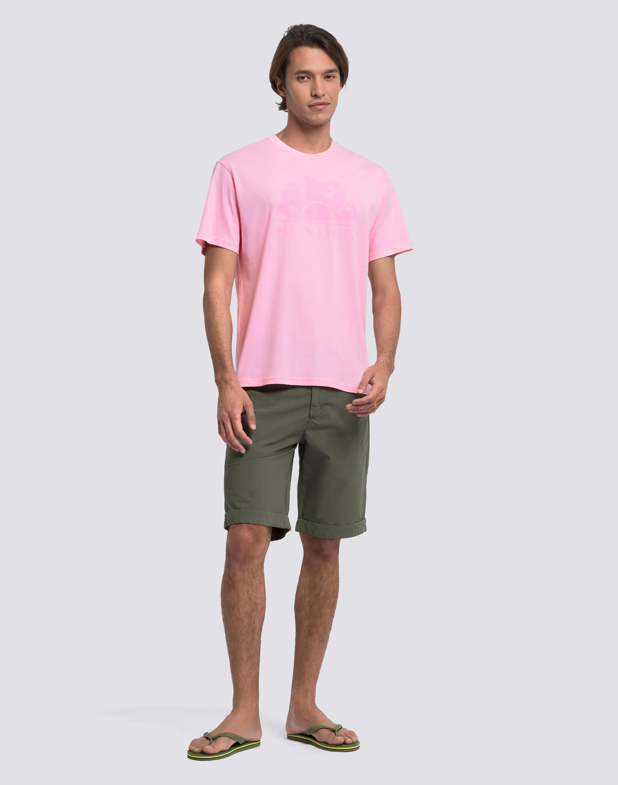 T-SHIRT UOMO A MANICHE CORTE CON LOGO - Image 3