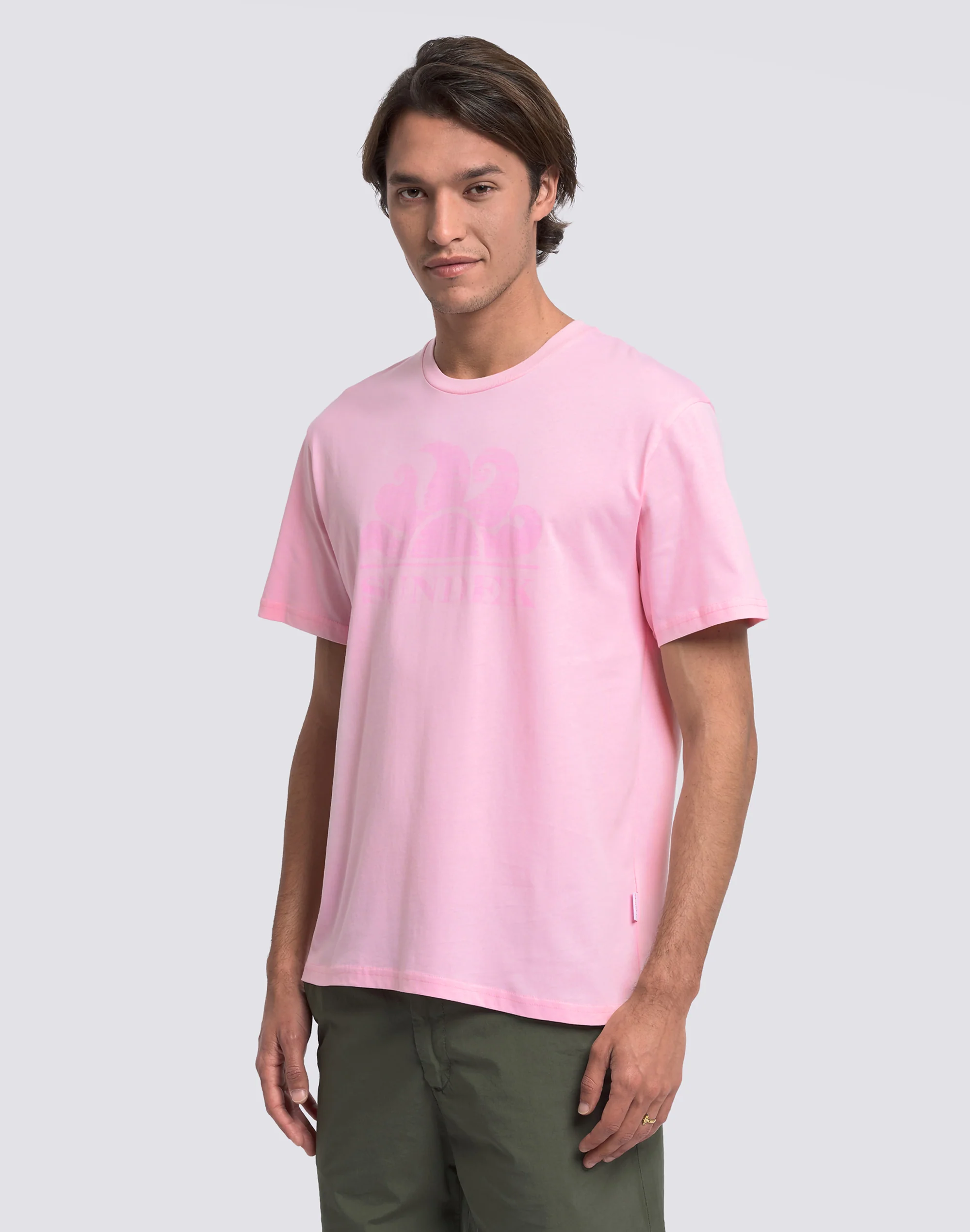T-SHIRT UOMO A MANICHE CORTE CON LOGO - Image 4