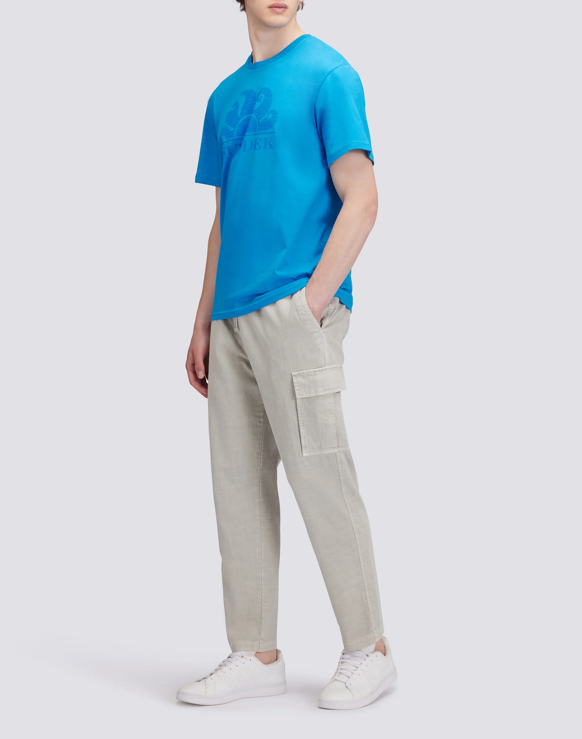 T-SHIRT MANICHE CORTE CON LOGO - Image 4