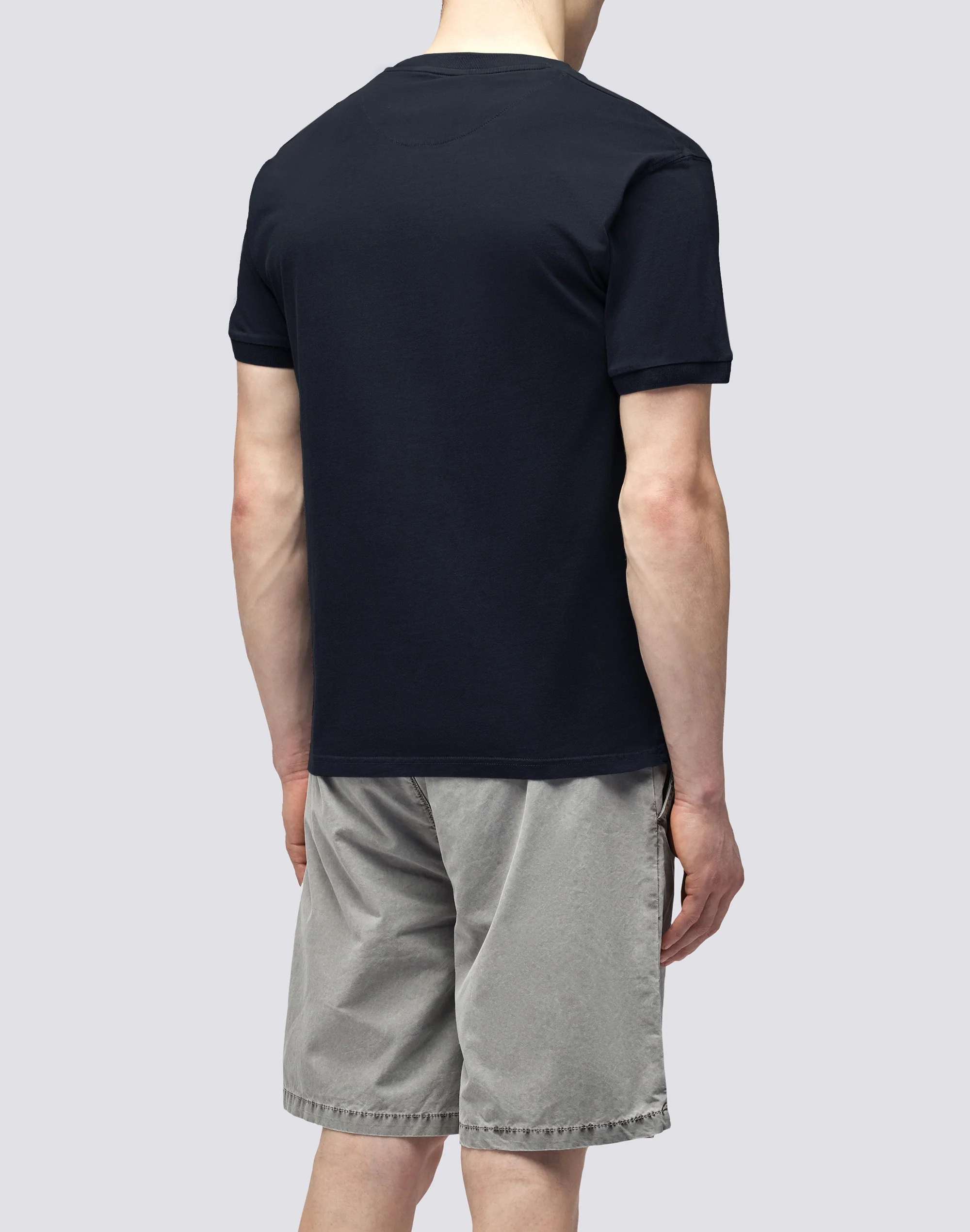 T-SHIRT NEW DEY GIROCOLLO TINTO CAPO CON LOGO - Image 2