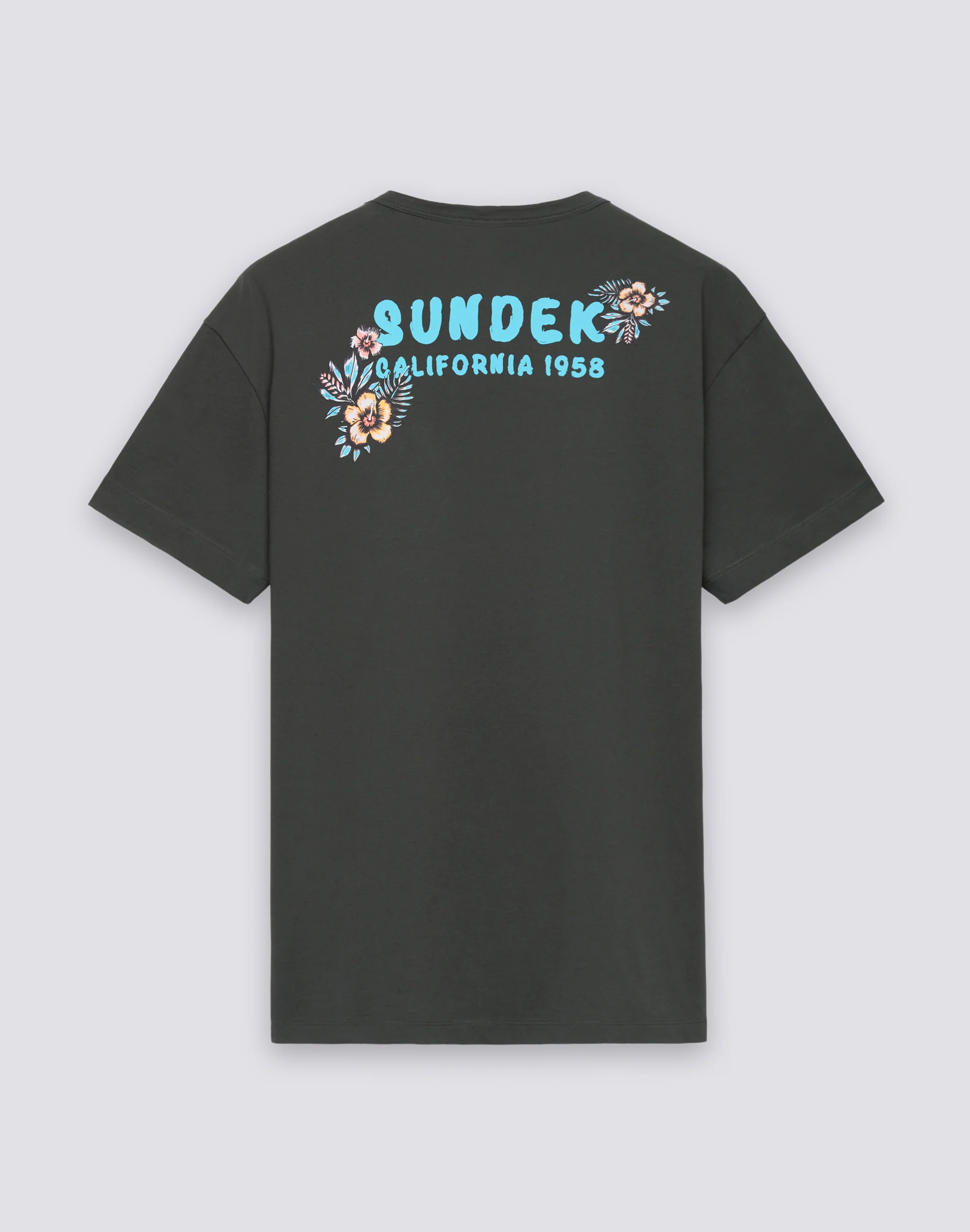T-SHIRT DA UOMO A GIROCOLLO CON STAMPA E RICAMO SUNDEK CALIFORNIA 1958 - Image 2