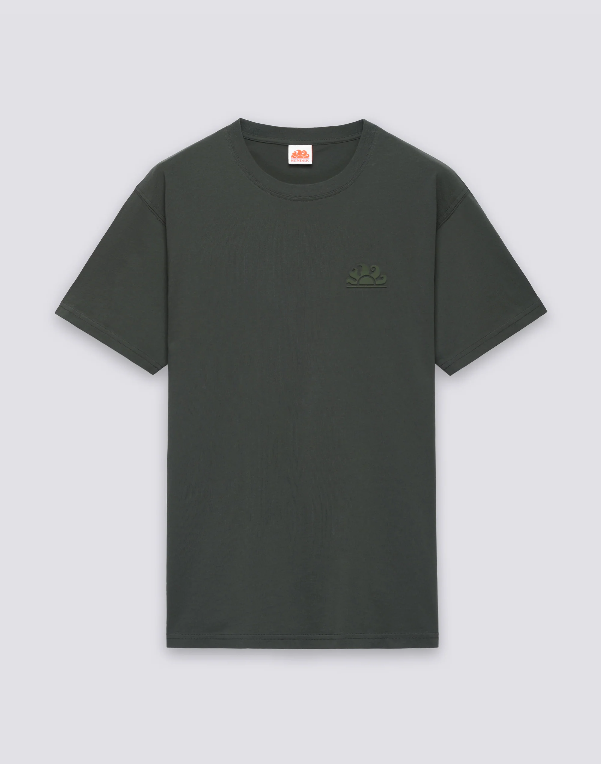 T-SHIRT UOMO A GIROCOLLO CON LOGO EMBOSSATO