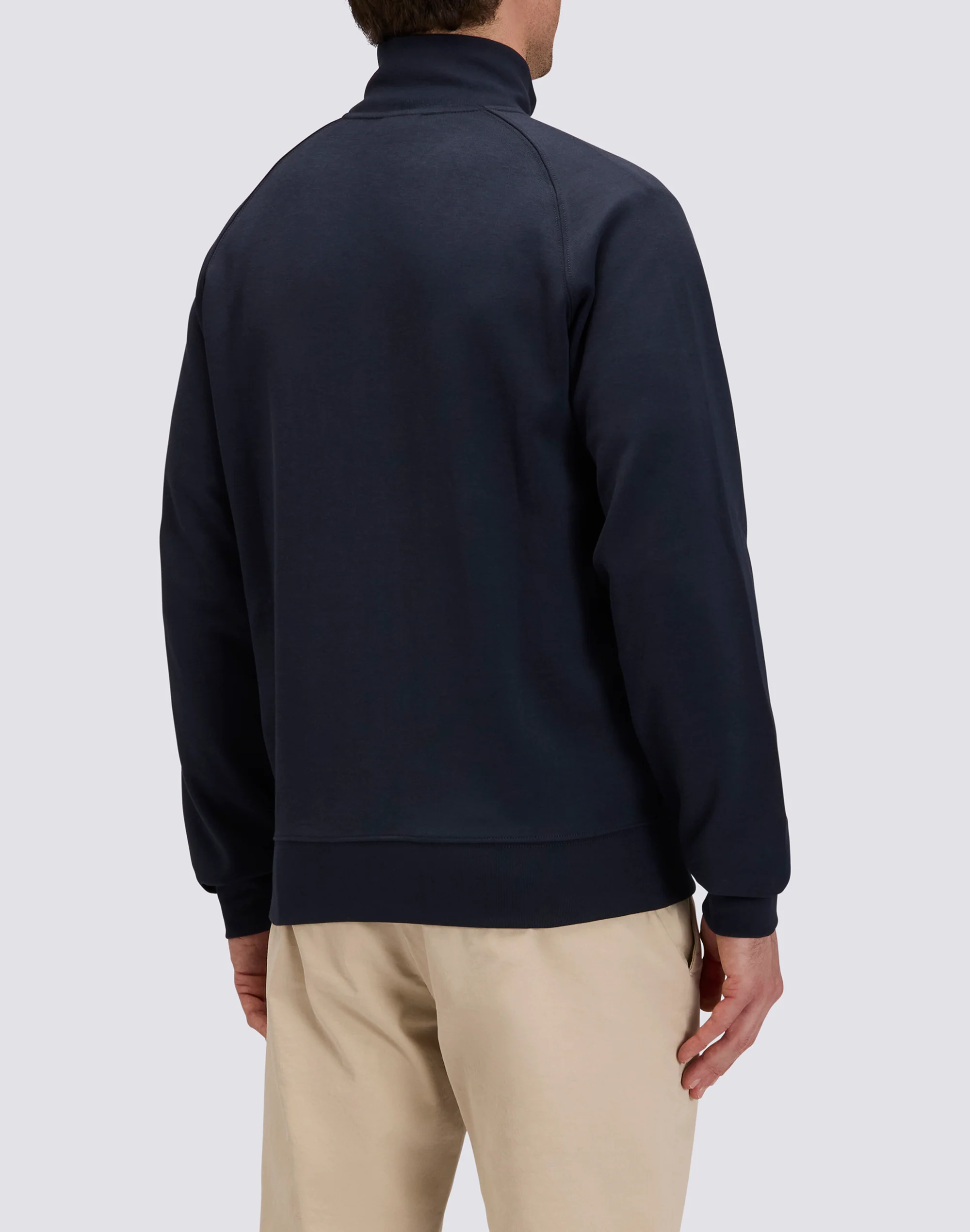 FELPA FULL ZIP CON DETTAGLIO TRICOLORE - Image 2