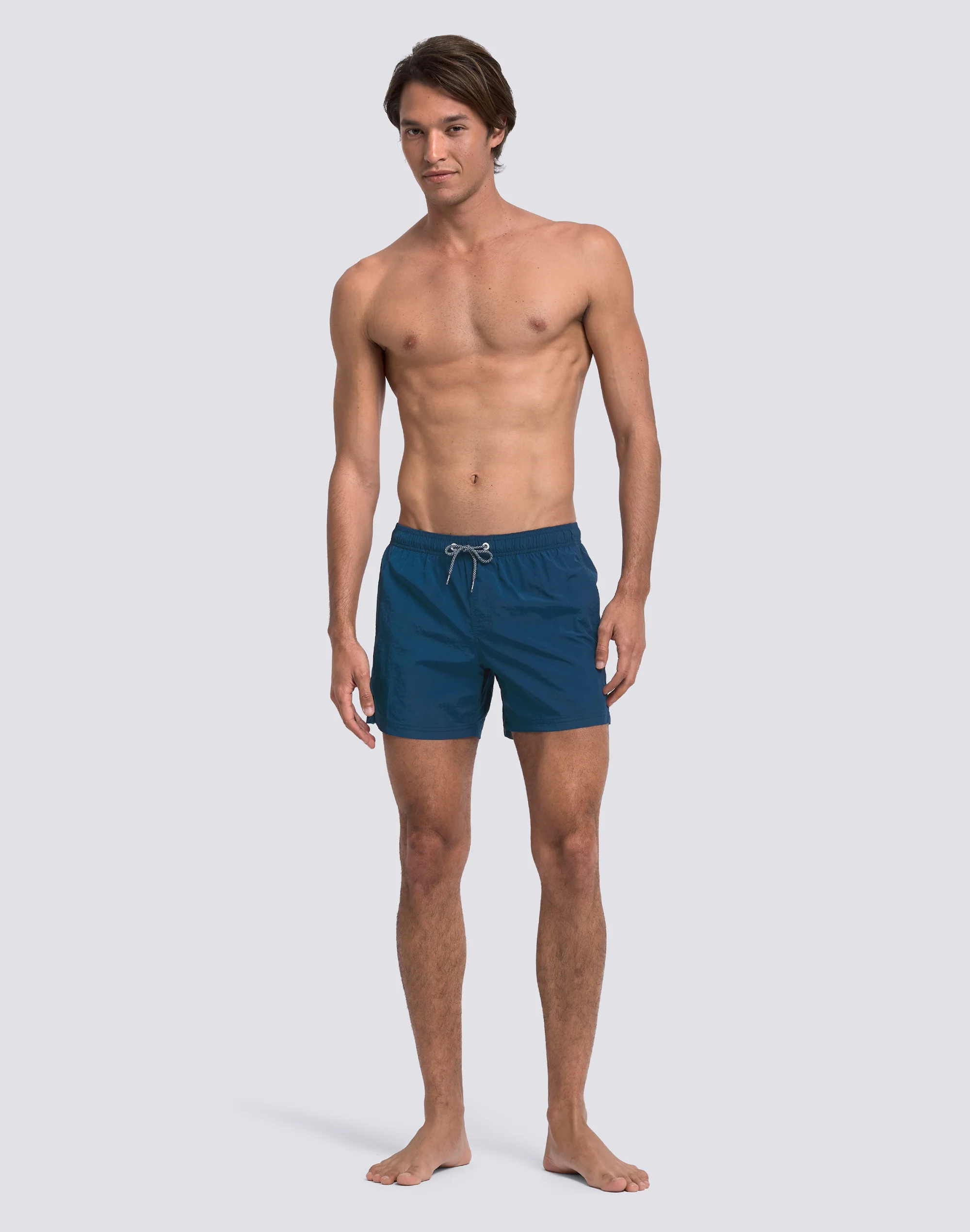 COSTUME DA BAGNO UOMO CORTO VITA ELASTICATA CRINKLED - Image 3