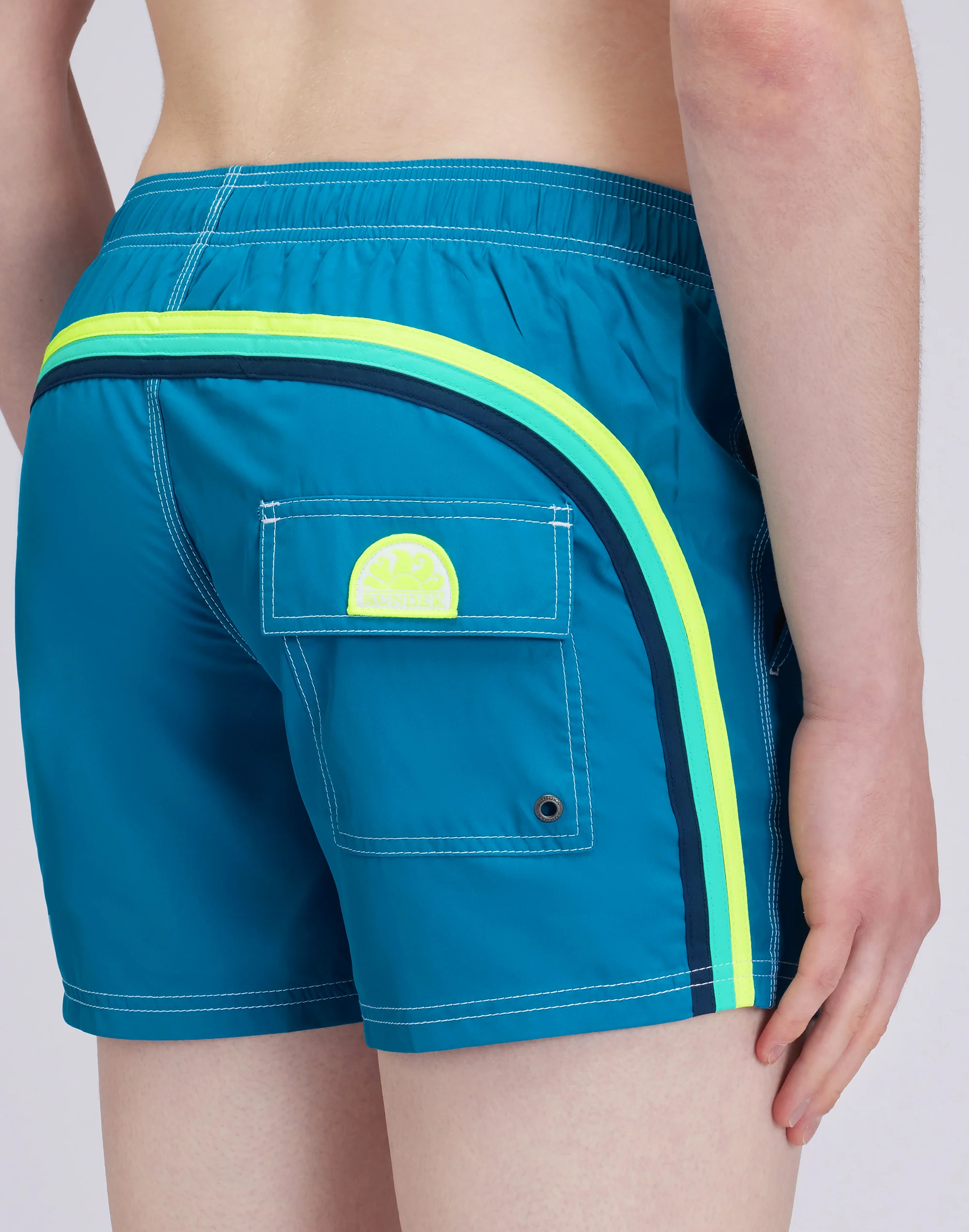 COSTUME DA BAGNO CORTO VITA ELASTICATA POLIESTERE RICICLATO REPREVE® - Image 3