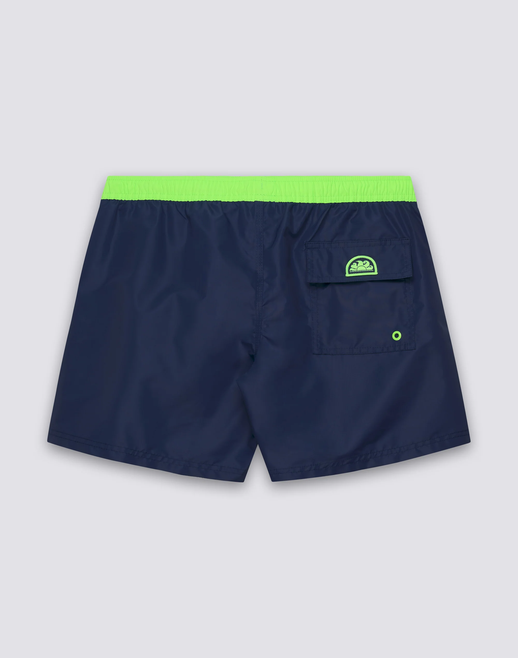COSTUME DA BAGNO UOMO CORTO VITA ELASTICATA ICONIC TAFFETA CON PIPING A CONTRASTO - Image 2