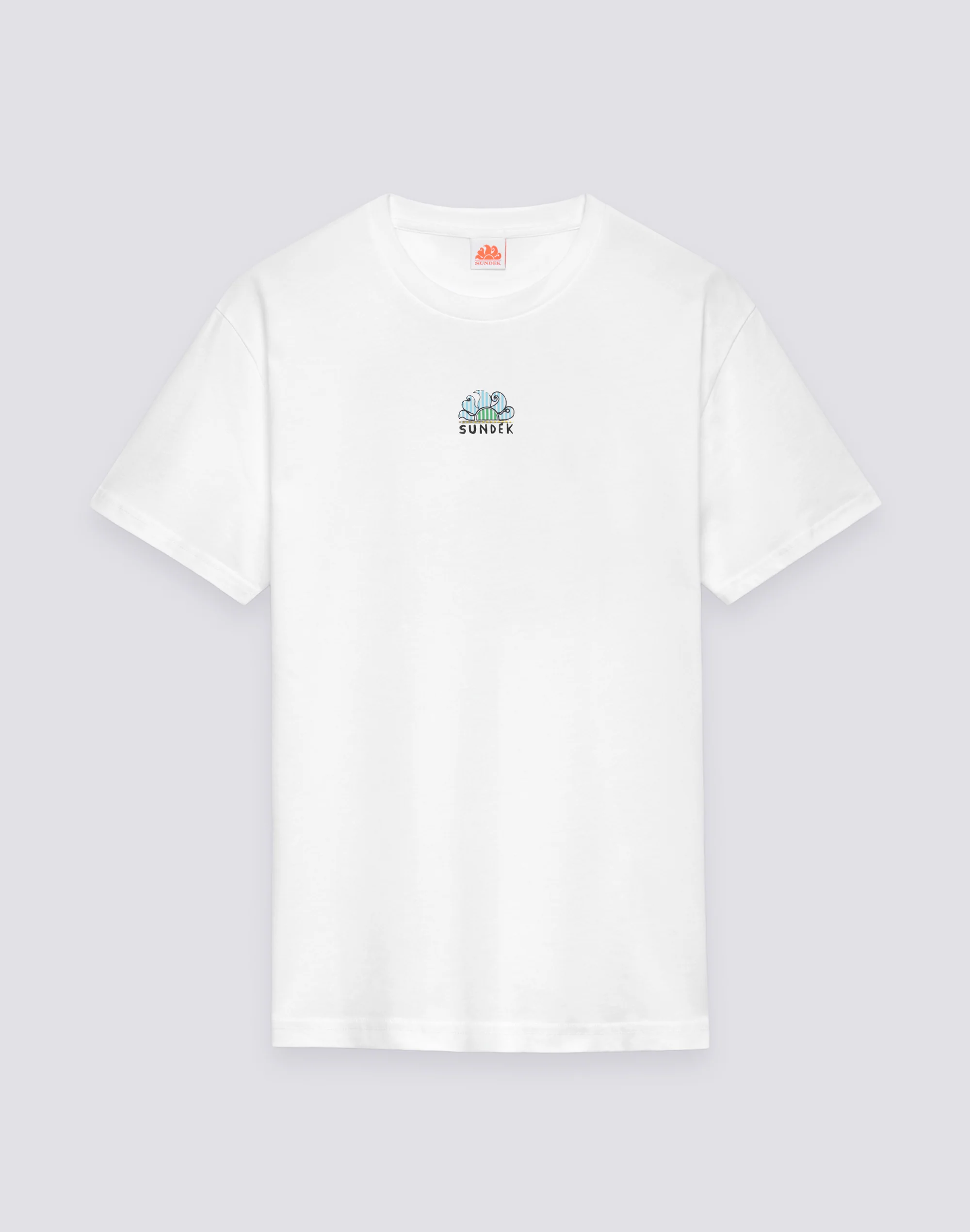 T-SHIRT UOMO A GIROCOLLO CON STAMPA TIDAL SURFER - Image 2
