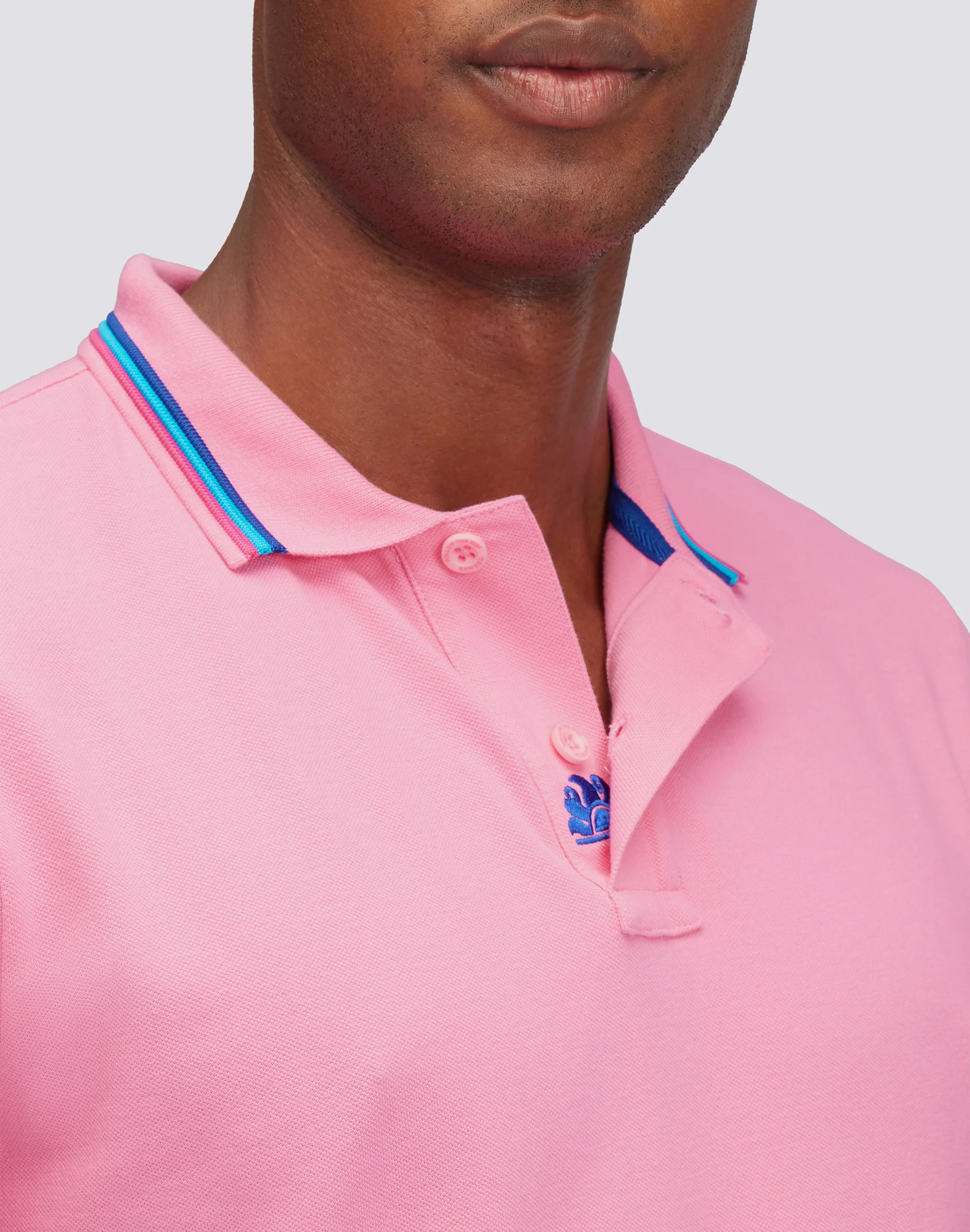 POLO BRICE IN COTONE PIQUET CON DETTAGLI TRICOLOR - Image 3