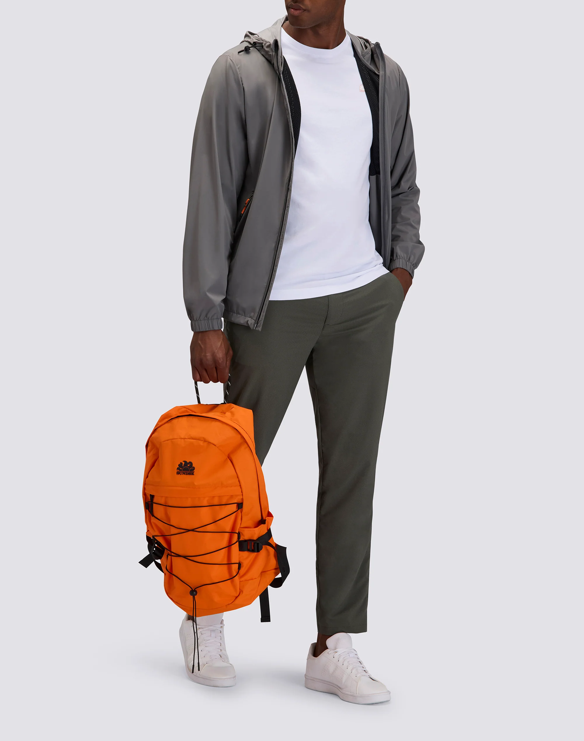 GIACCA DA UOMO FULL ZIP CON CAPPUCCIO IN NYLON - Image 3