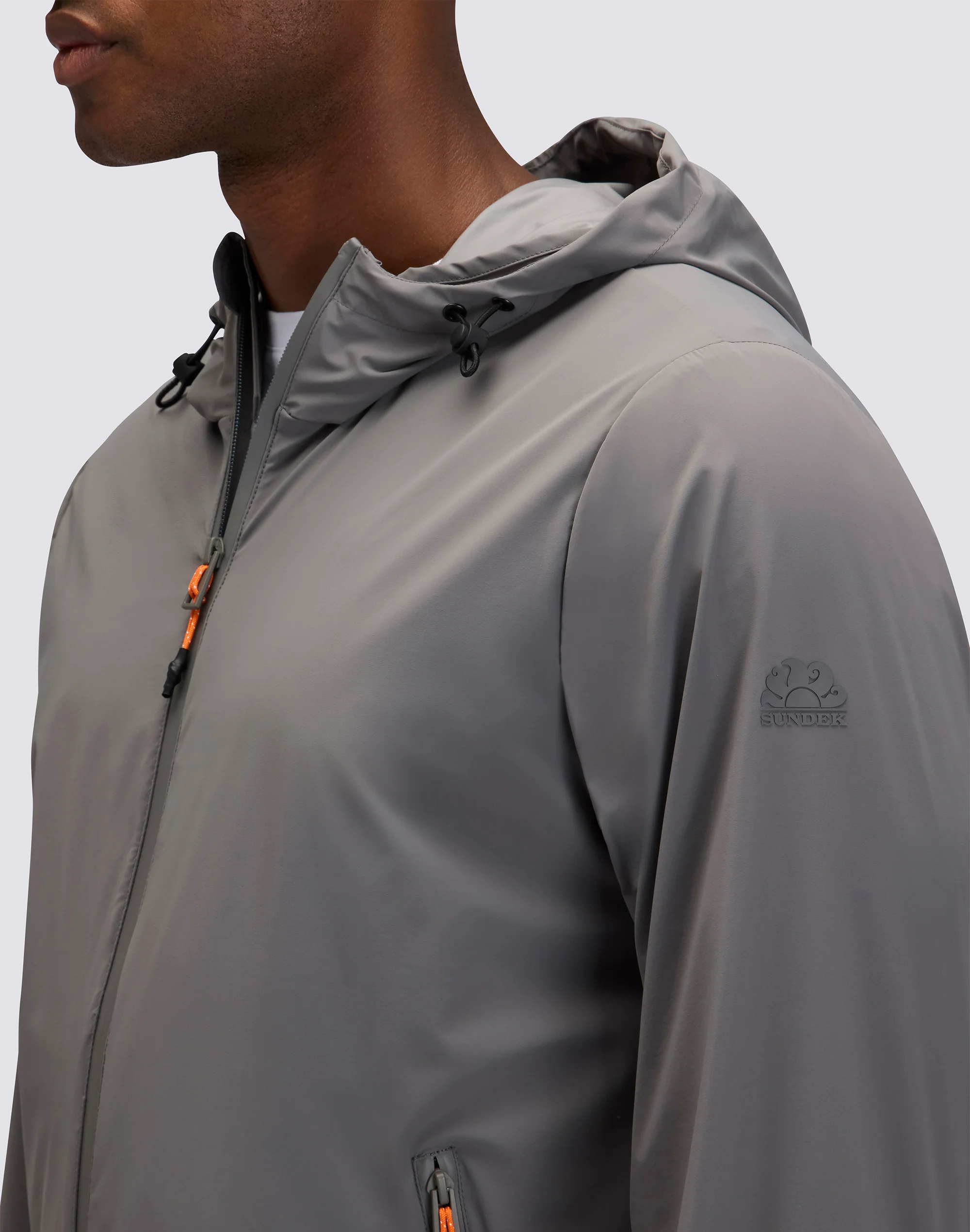 GIACCA DA UOMO FULL ZIP CON CAPPUCCIO IN NYLON - Image 5