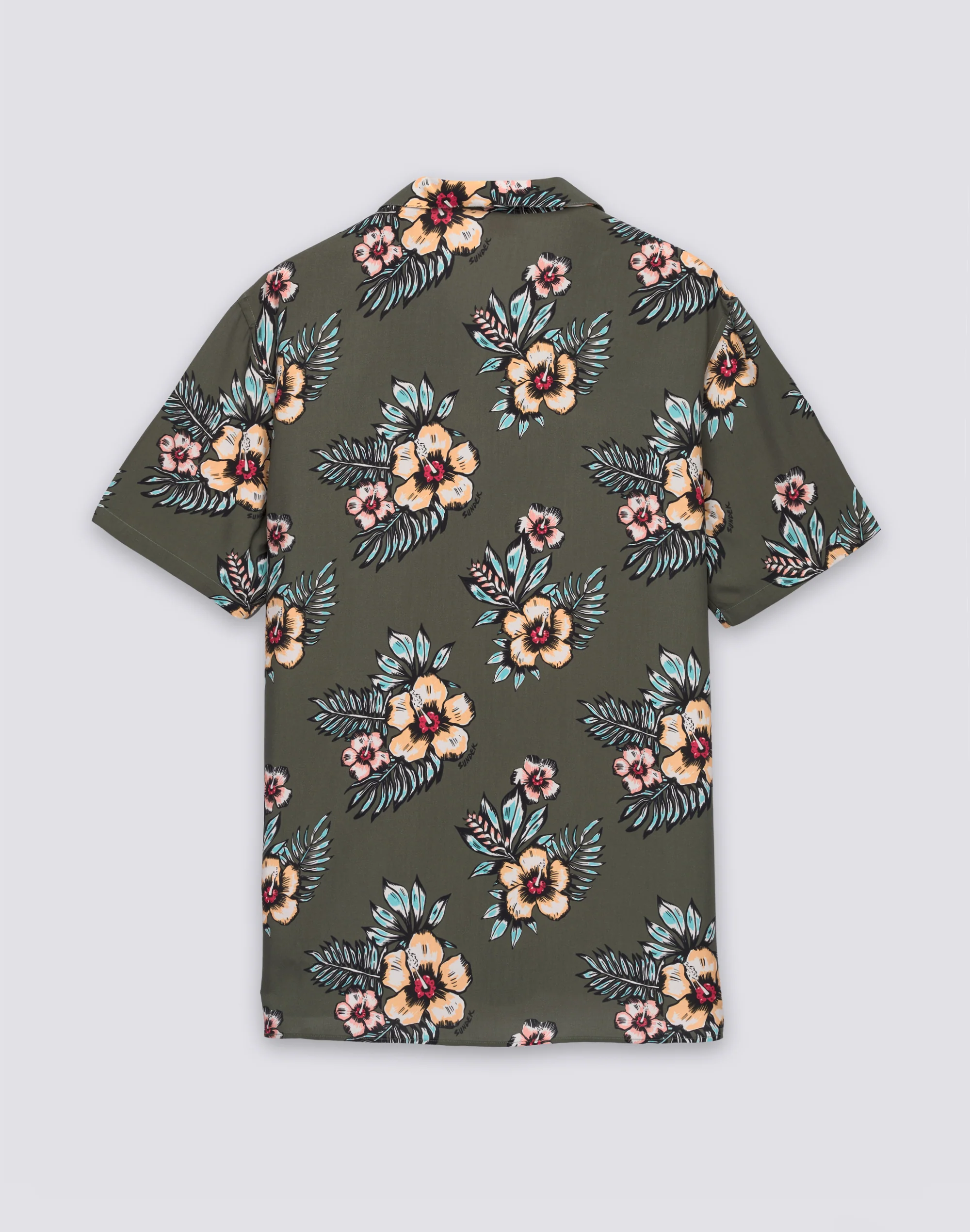 CAMICIA UOMO STAMPATA IN VISCOSA POPELINE - Image 2