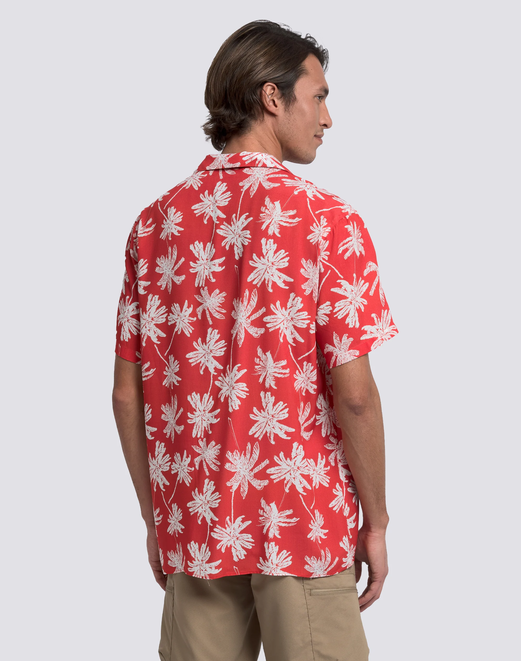 CAMICIA UOMO STAMPATA IN VISCOSA POPELINE - Image 5