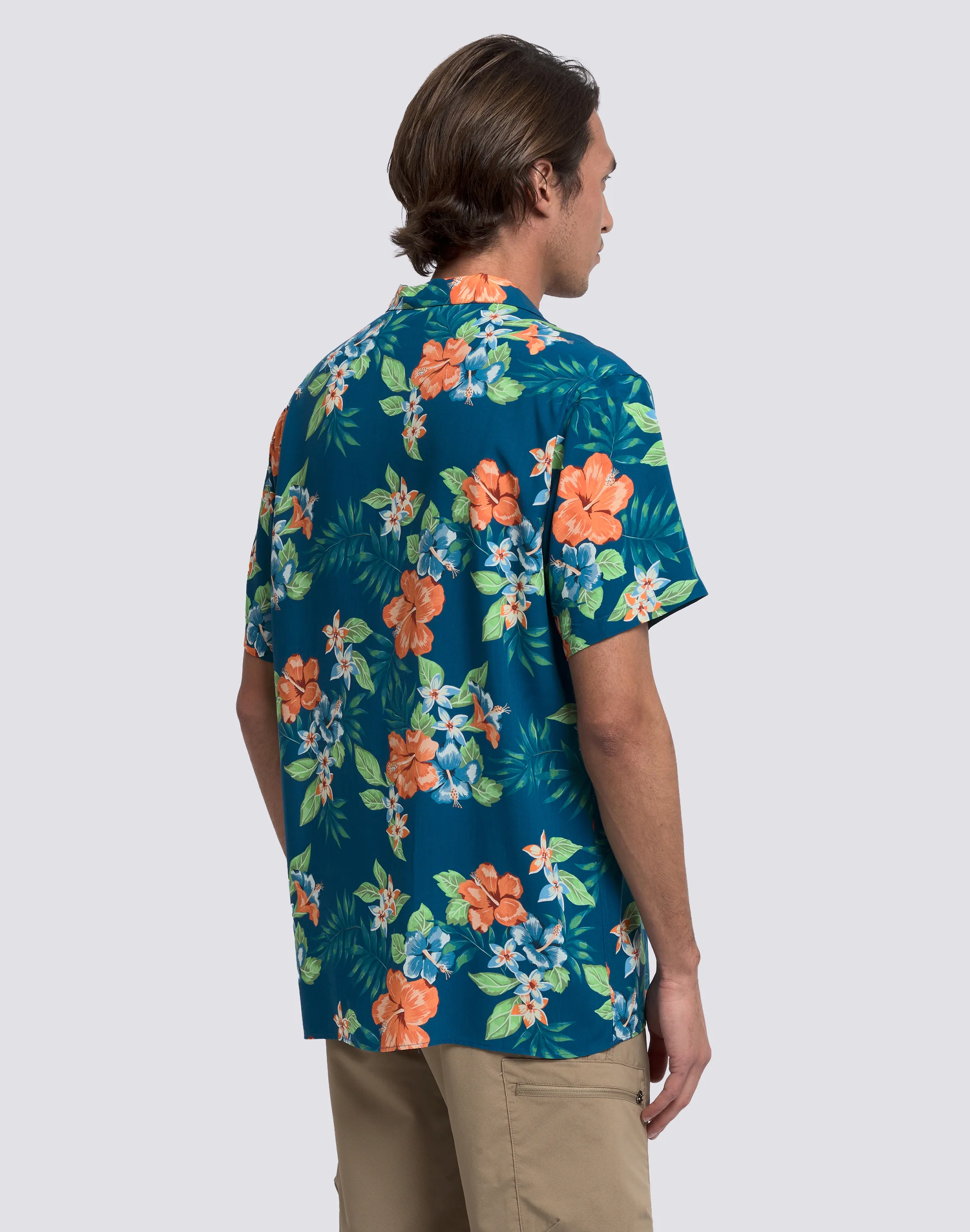 CAMICIA UOMO STAMPATA IN VISCOSA POPELINE - Image 5