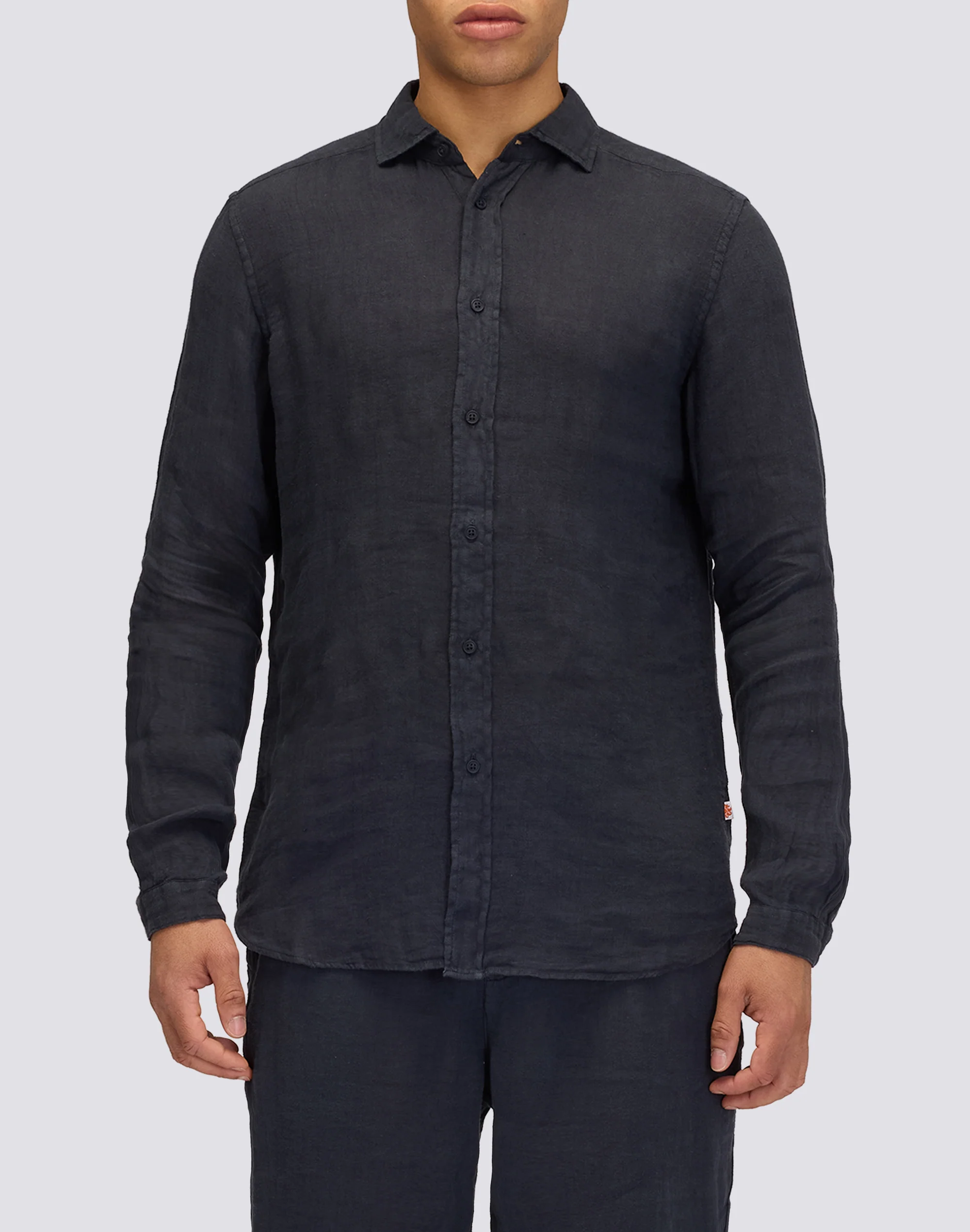 CAMICIA IN LINO CON COLLO CLASSICO