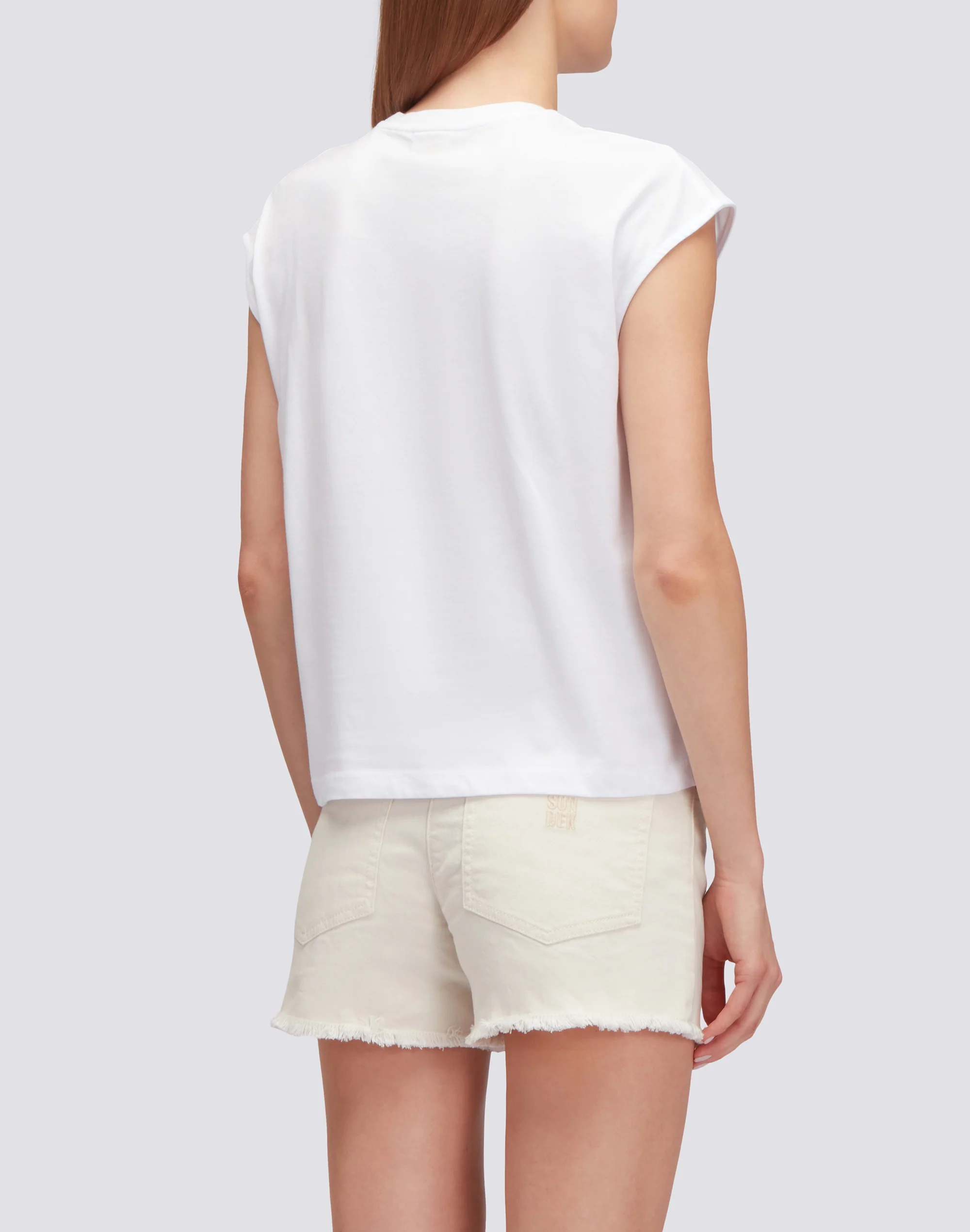 T-SHIRT SMANICATA CON RICAMO - Image 2