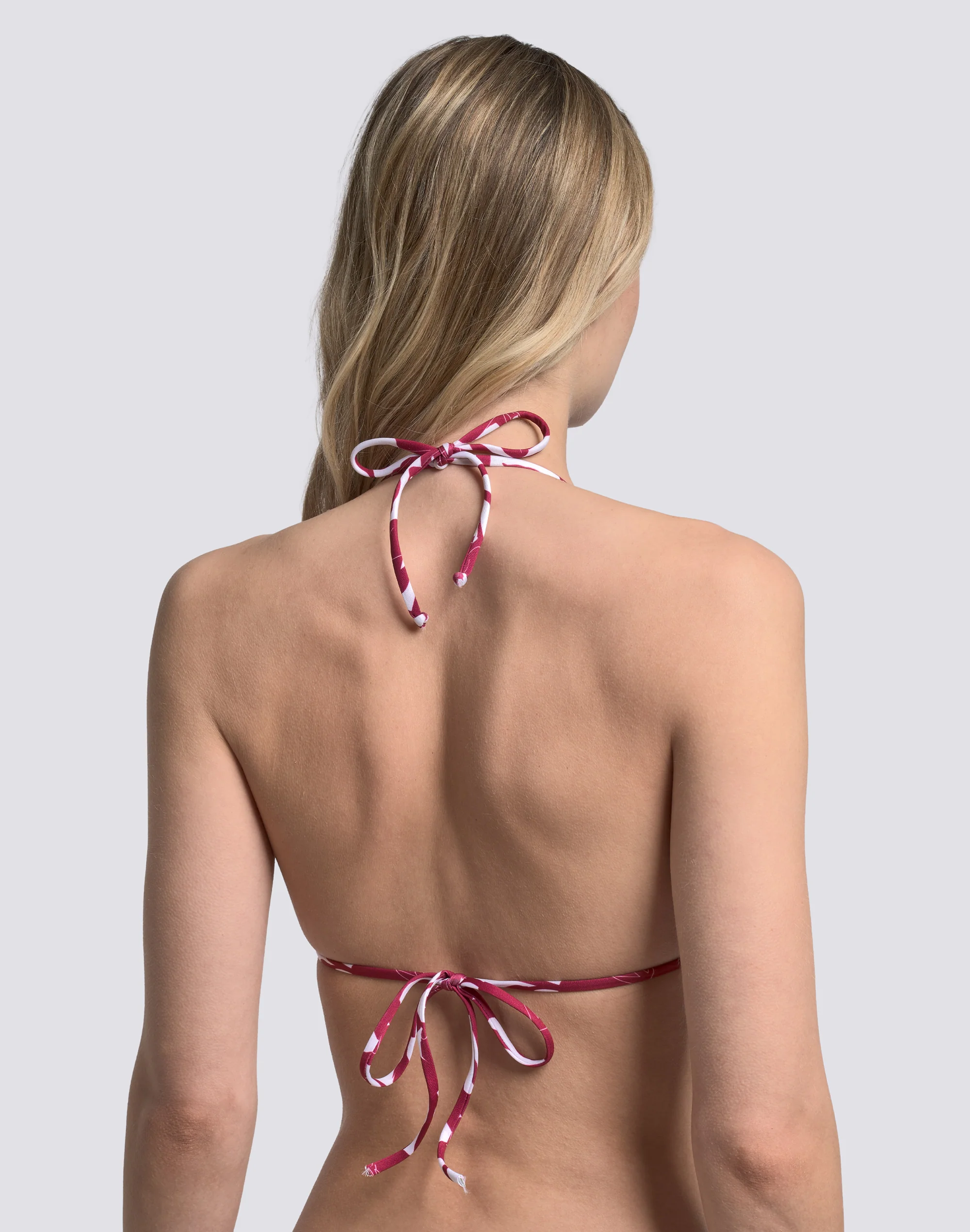 JENNIFER - BIKINI TOP A TRIANGOLO REGOLABILE STAMPA PATCHY FLOWERS - Image 4
