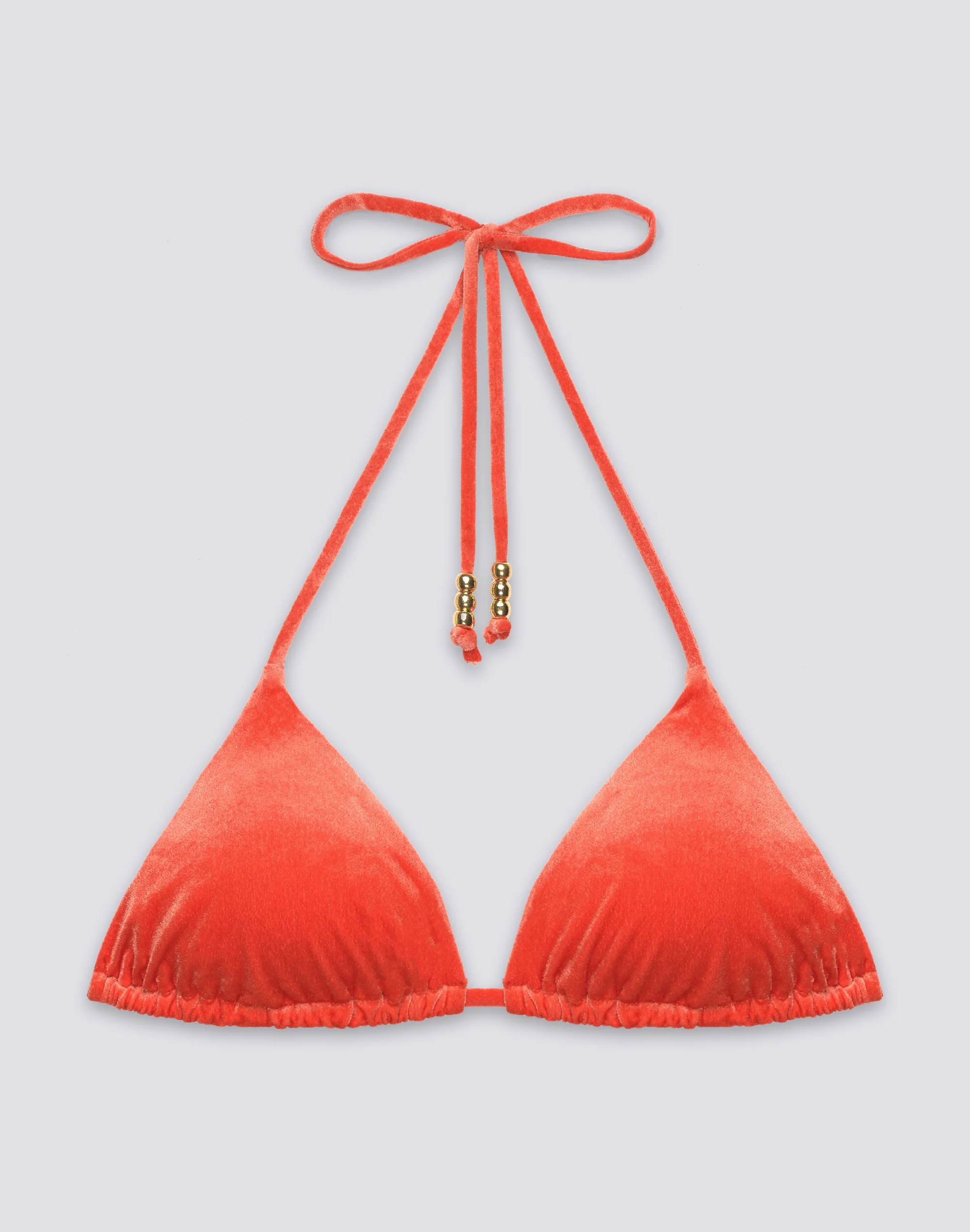 JENNIFER - BIKINI TOP A TRIANGOLO REGOLABILE IN VELLUTO