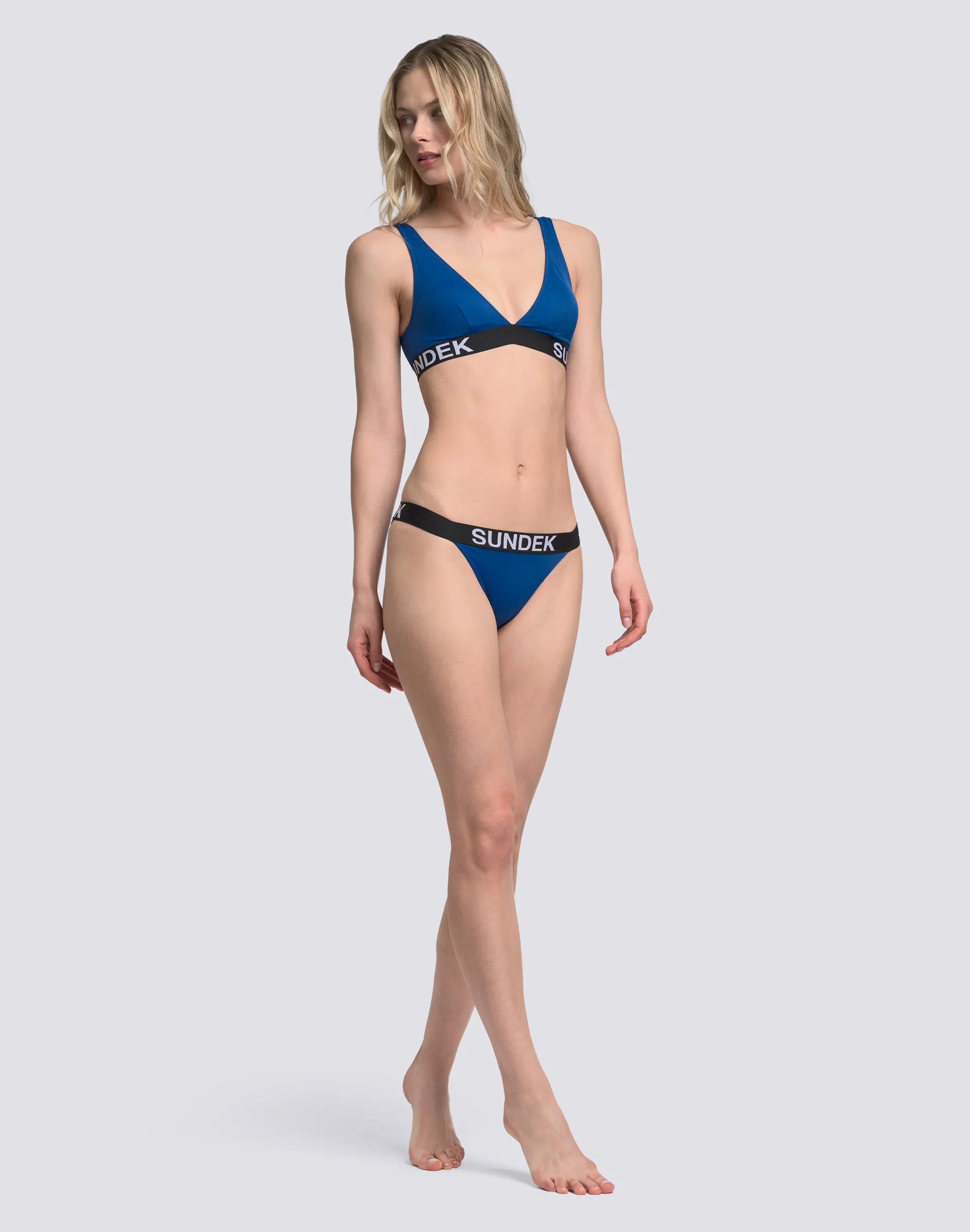 SARITA - SLIP SGAMBATO CON ELASTICO LOGO JACQUARD - Image 2