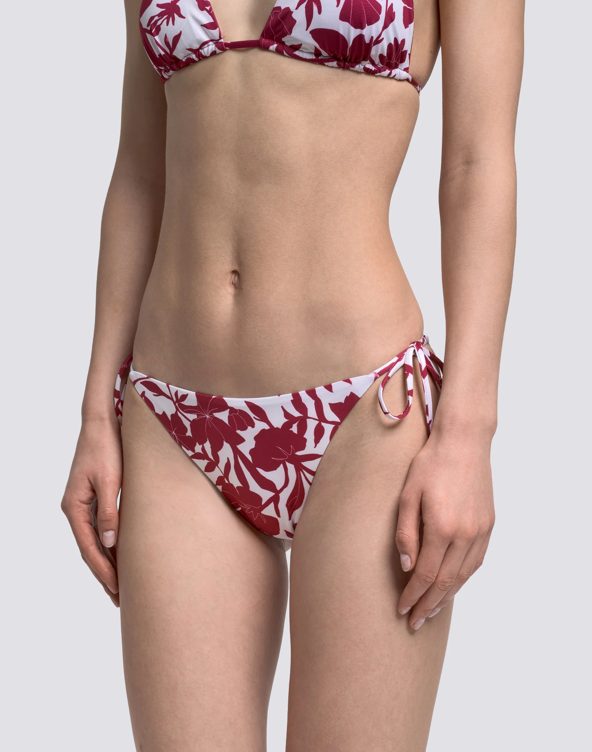 ANITA - BIKINI SLIP CON FIANCHI REGOLABILI STAMPA PATCHY FLOWERS - Image 3