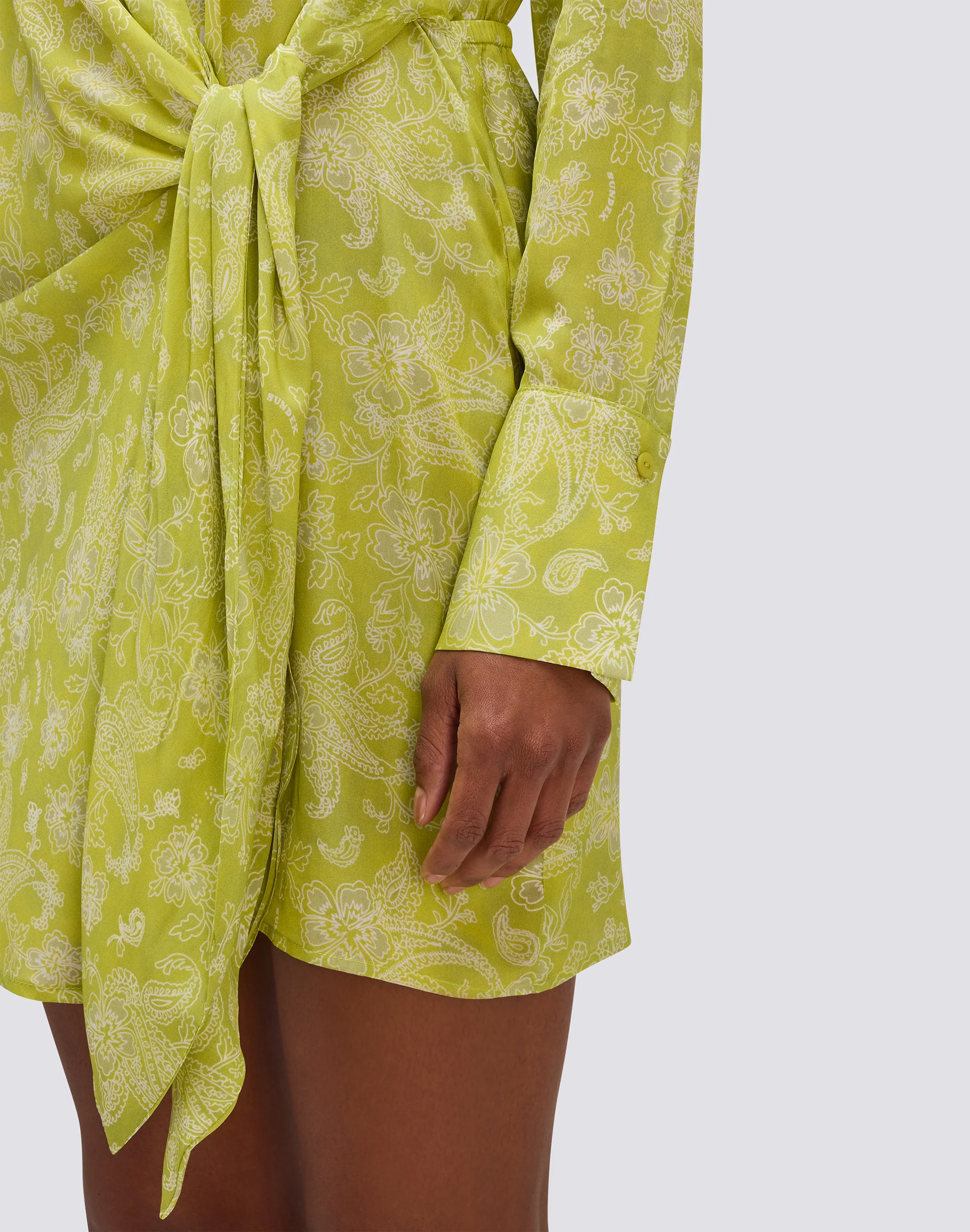 ABITO CAMICIA DA DONNA IN VISCOSA FANTASIA HIBI PAISLEY - Image 3
