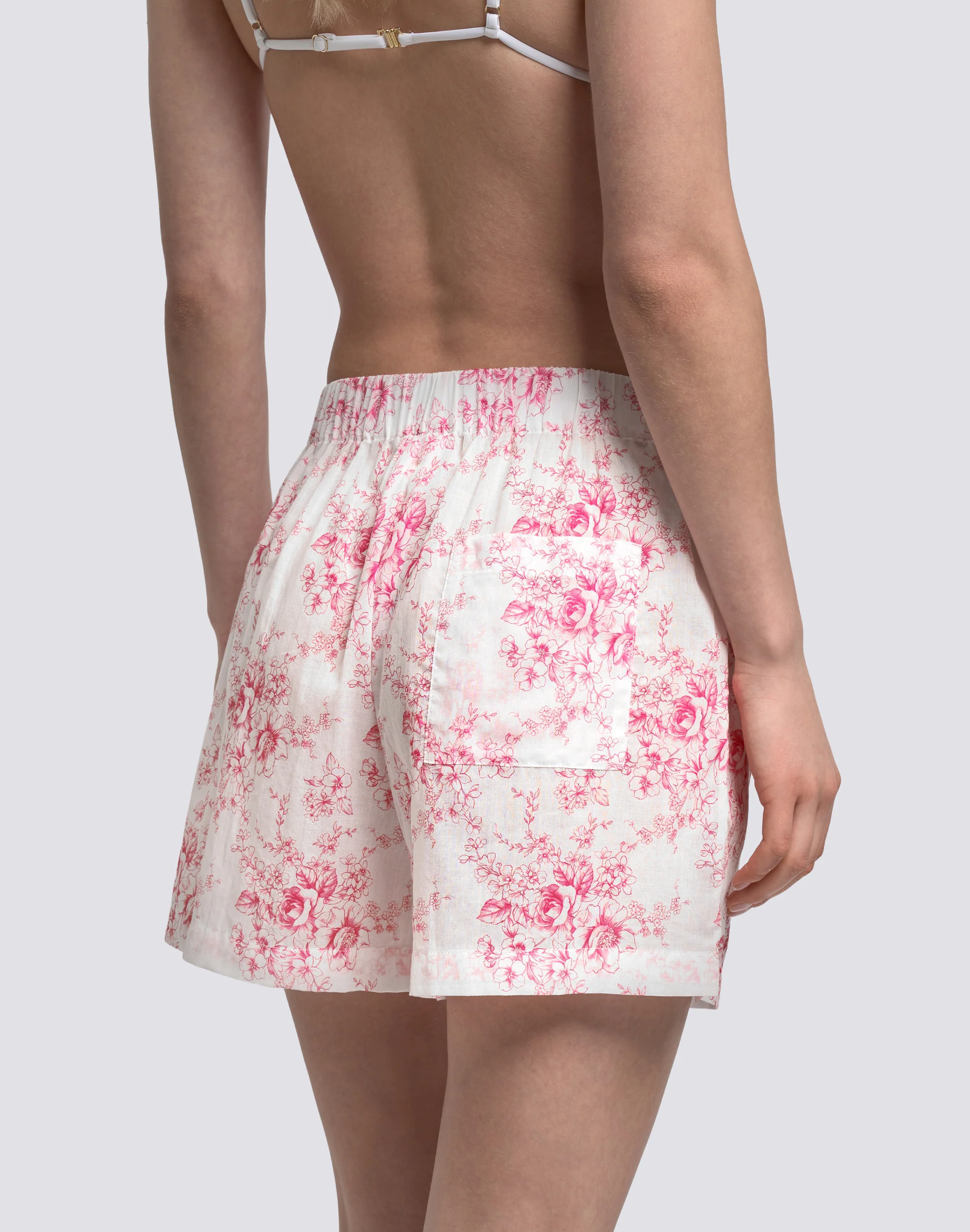 SHORTS DONNA A VITA ELASTICATA FANTASIA ROSE DE JOIE - Image 5