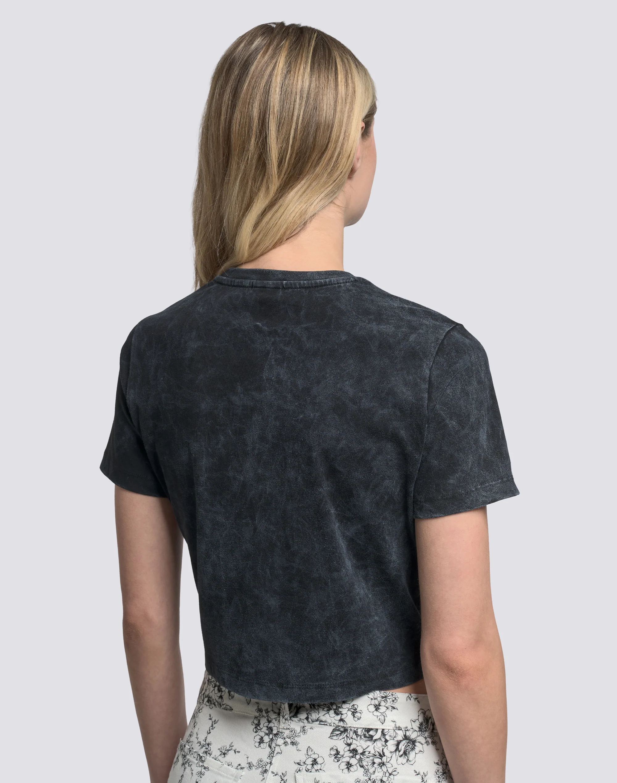 T-SHIRT DONNA CROPPED VINTAGE WASH - Image 5