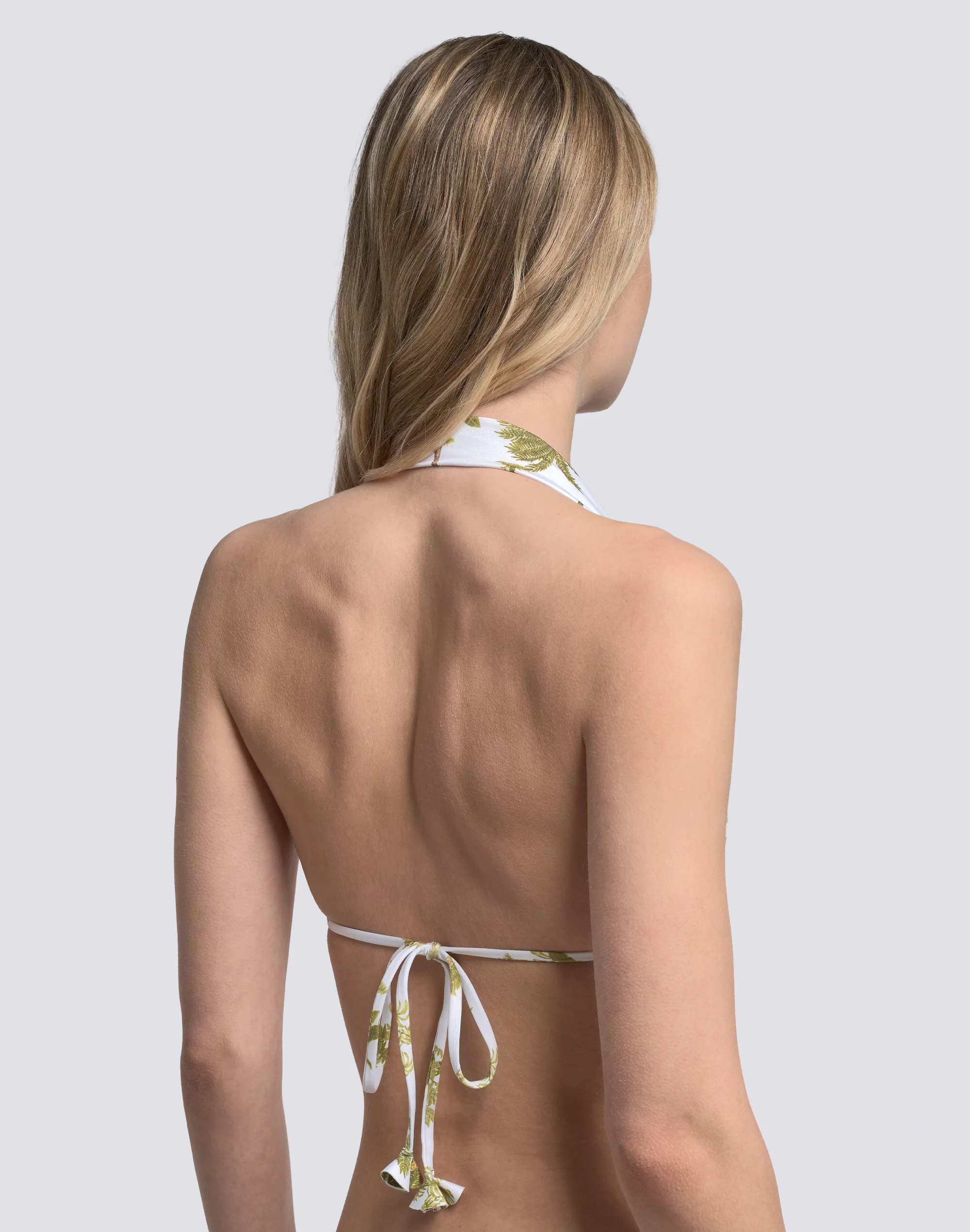 BIKINI TOP A TRIANGOLO AMERICANO CON NAPPE E FANTASIA BOTANIC - Image 5
