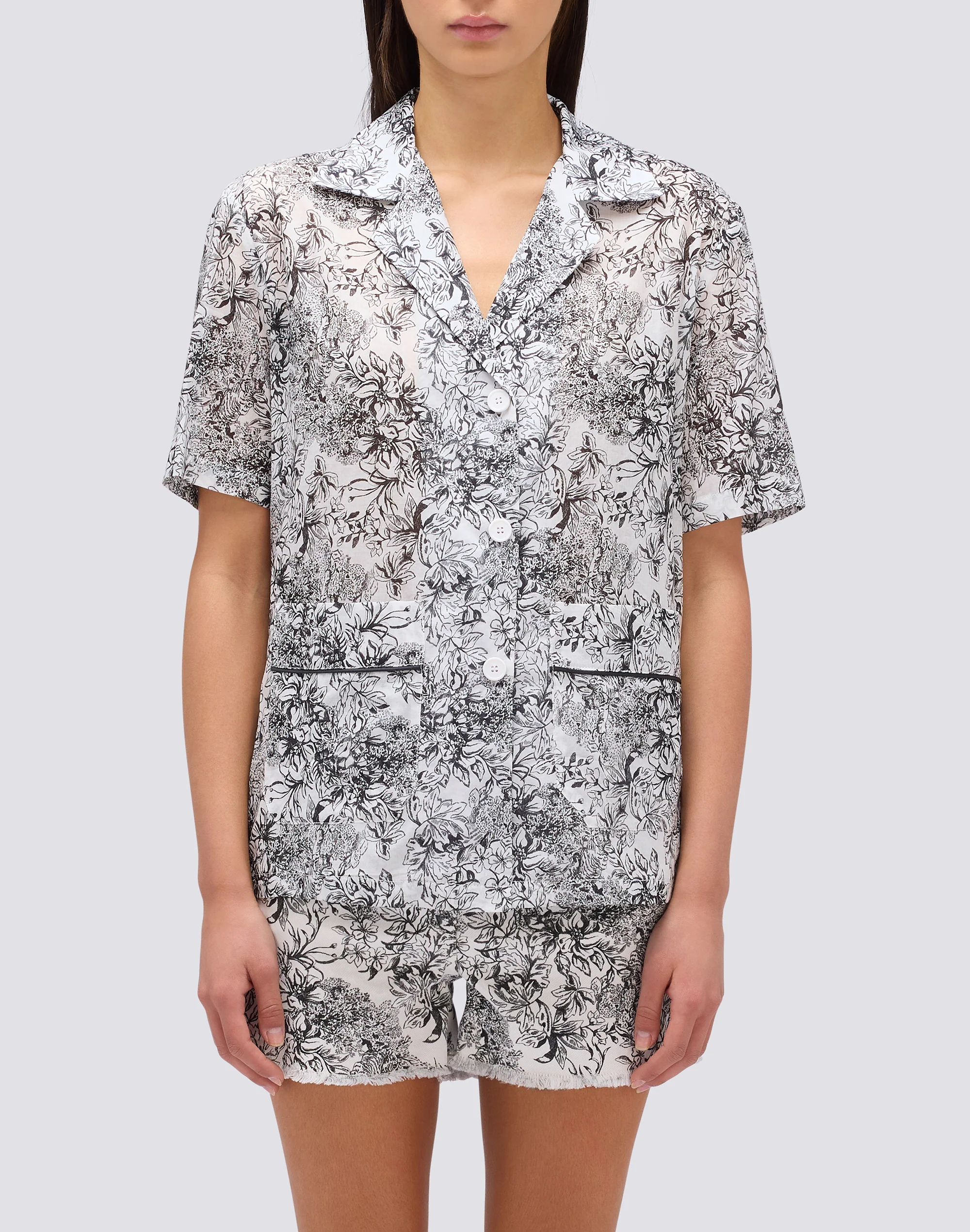CAMICIA DONNA STAMPA FLEUR DE JOIE