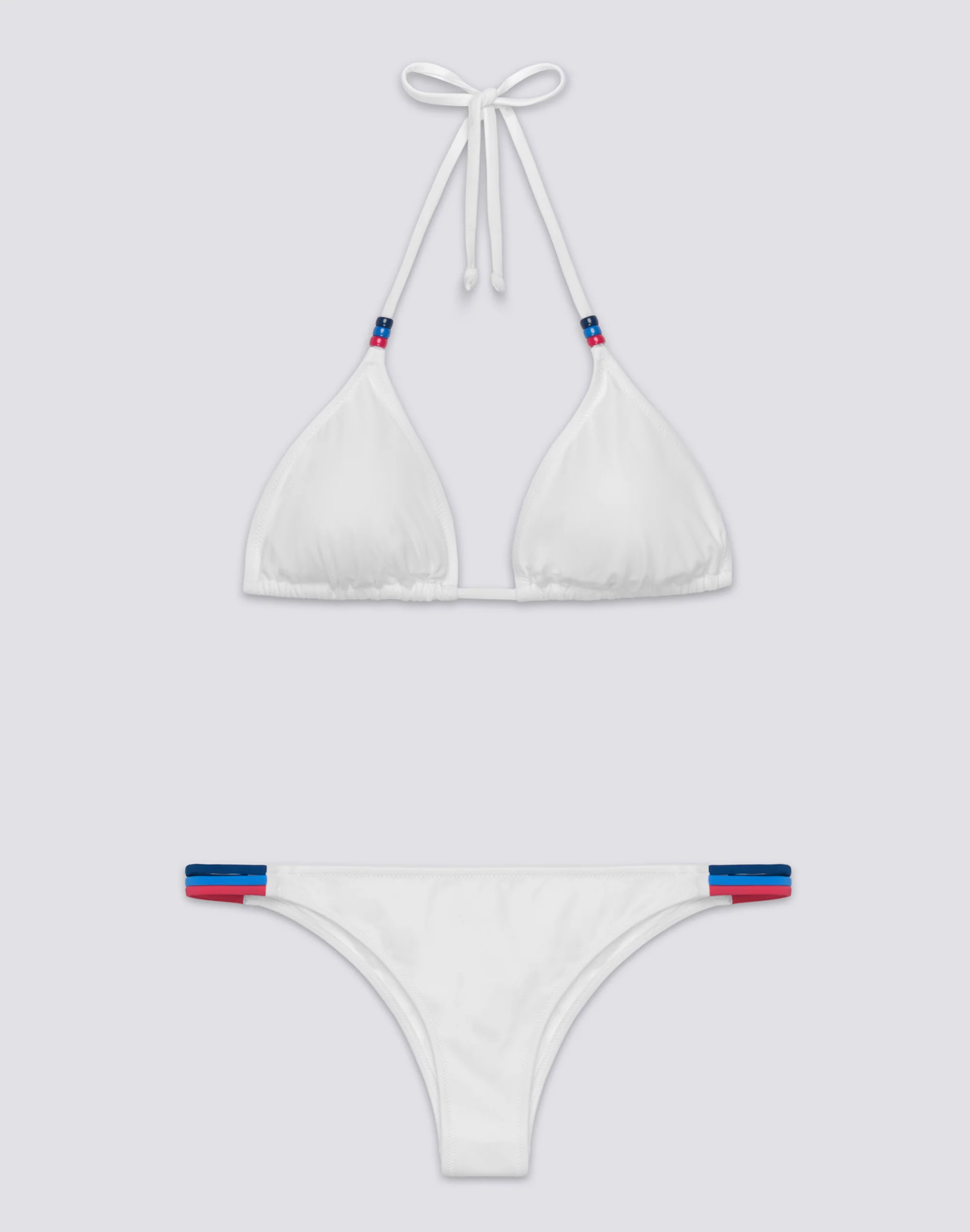 JENNIFER TOP A TRIANGOLO E SLIP FISSO ARCOBALENO